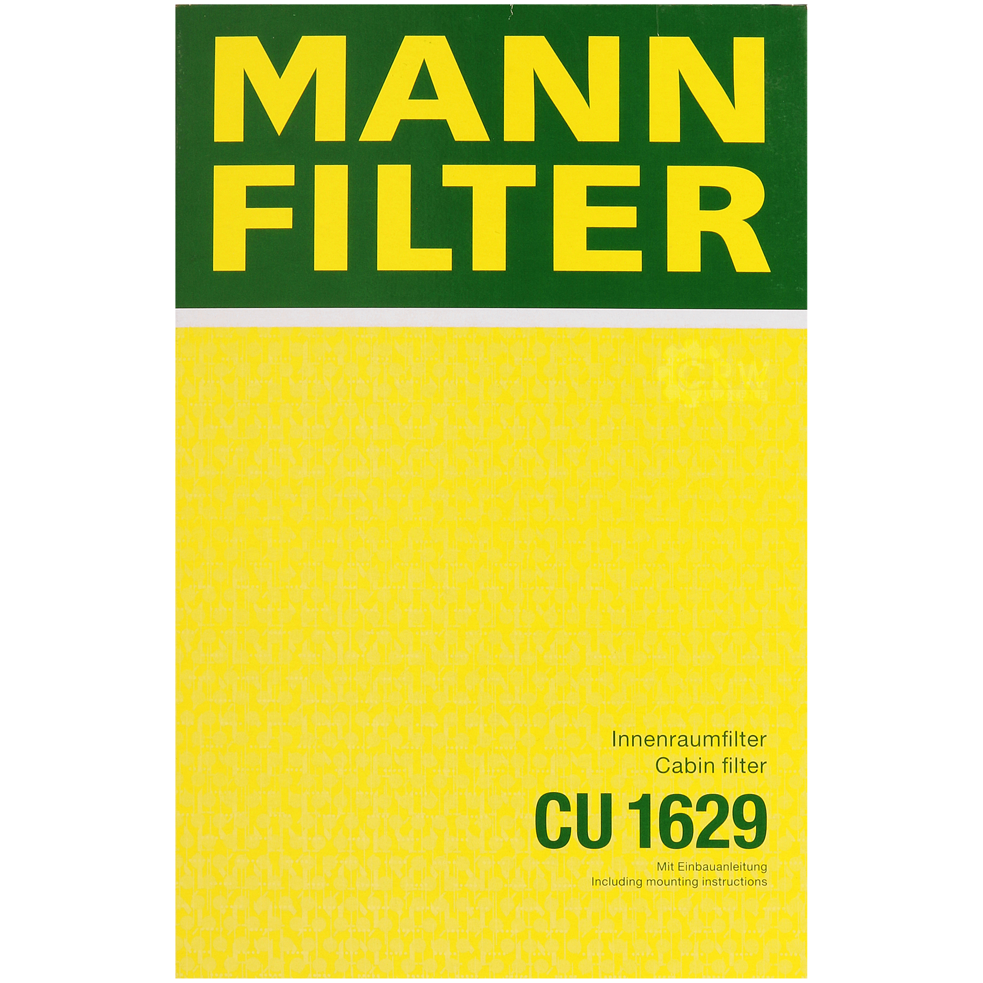 MANN-FILTER Innenraumfilter Pollenfilter CU 1629