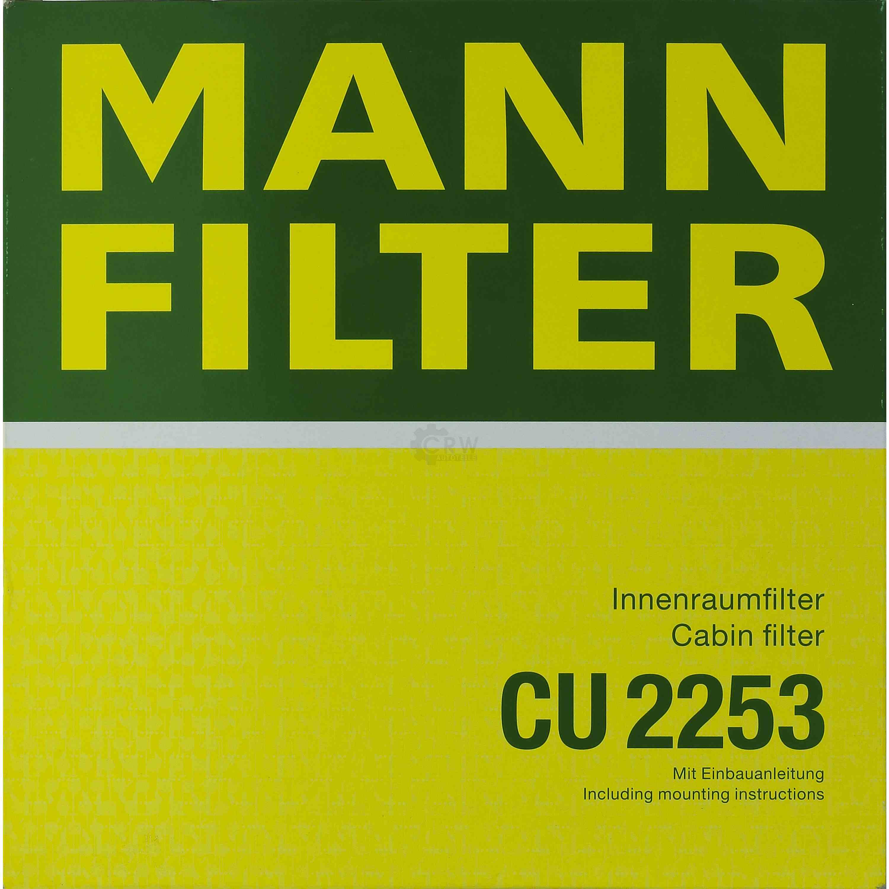 MANN-FILTER Innenraumfilter Pollenfilter CU 2253