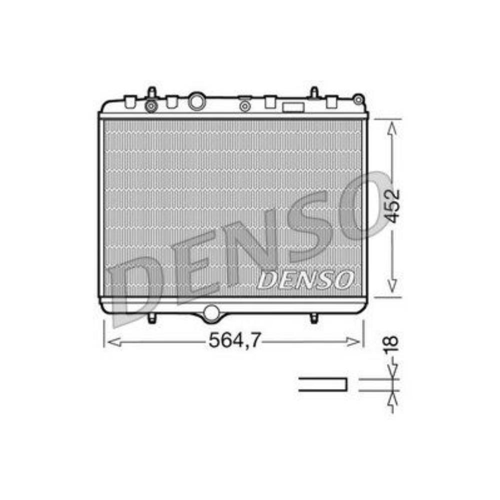 DENSO Wasserkühler Motorkühler Alu für Peugeot 207 CC WD_ 1.6 16V 307 3B 2.0