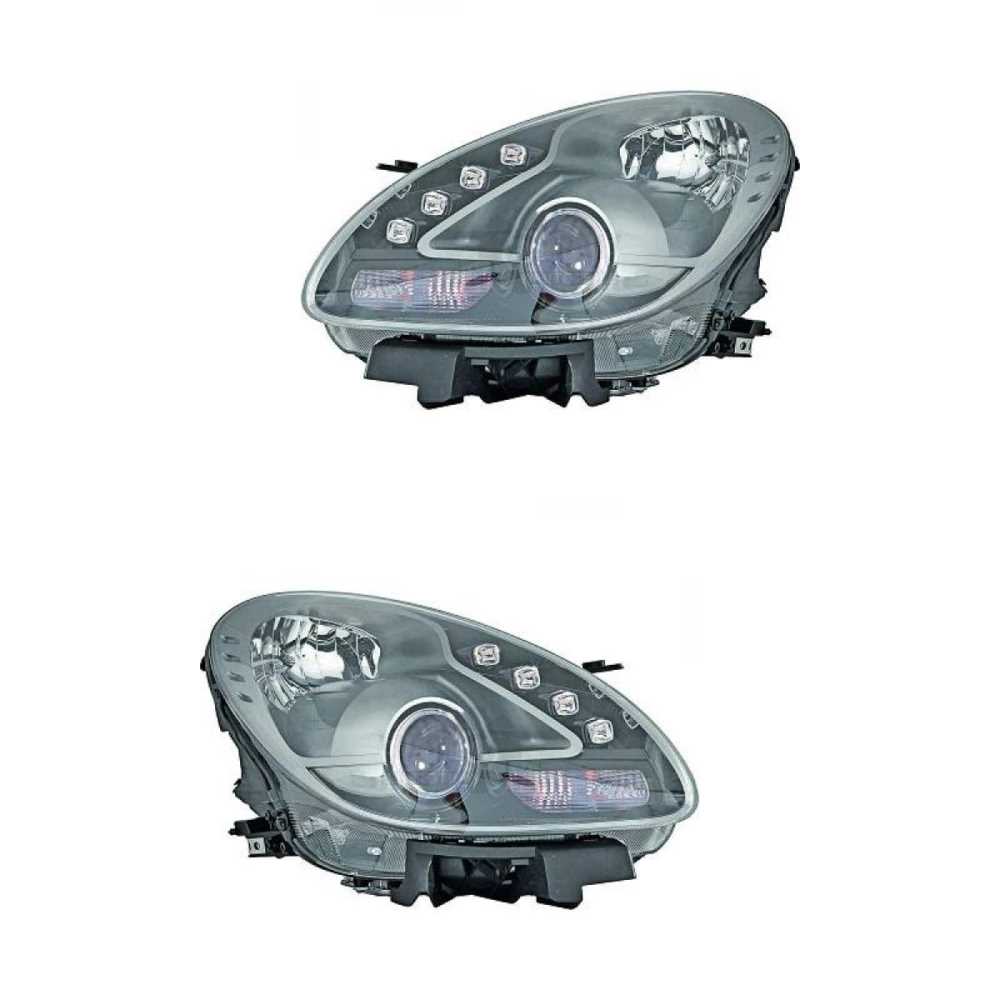 Halogen Scheinwerfer Set links & rechts H7 grau für Alfa Romeo Giulietta