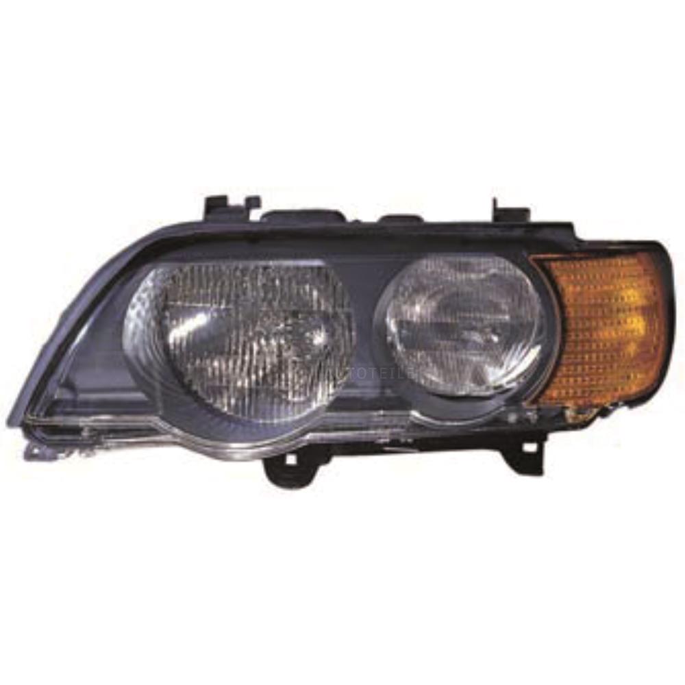 Scheinwerfer rechts für BMW X5 E53 Bj. 99-03 mit Blinker(gelb) H7+HB3 J44