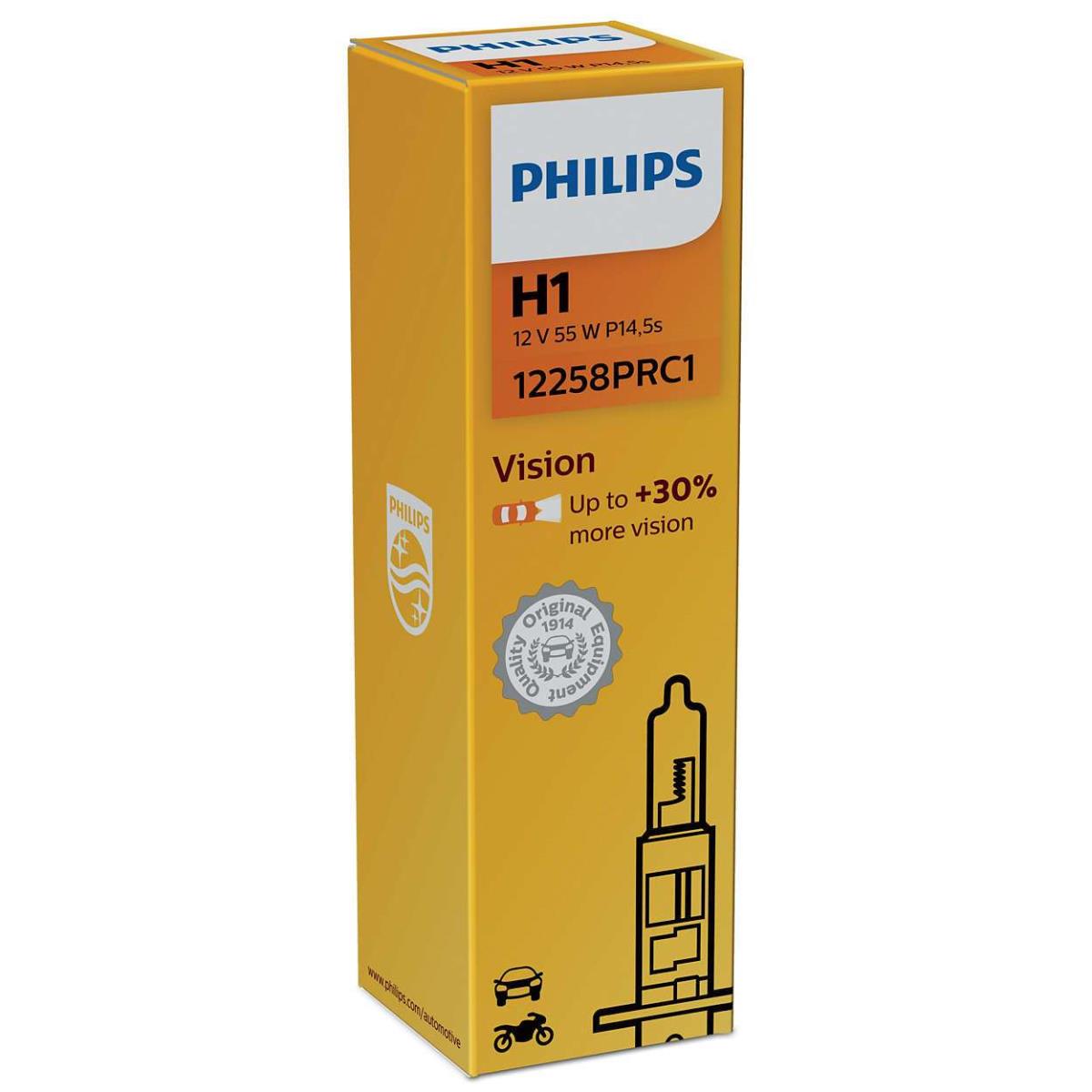 H1 12V 55W  P14,5s Vision +30% 1st. Philips