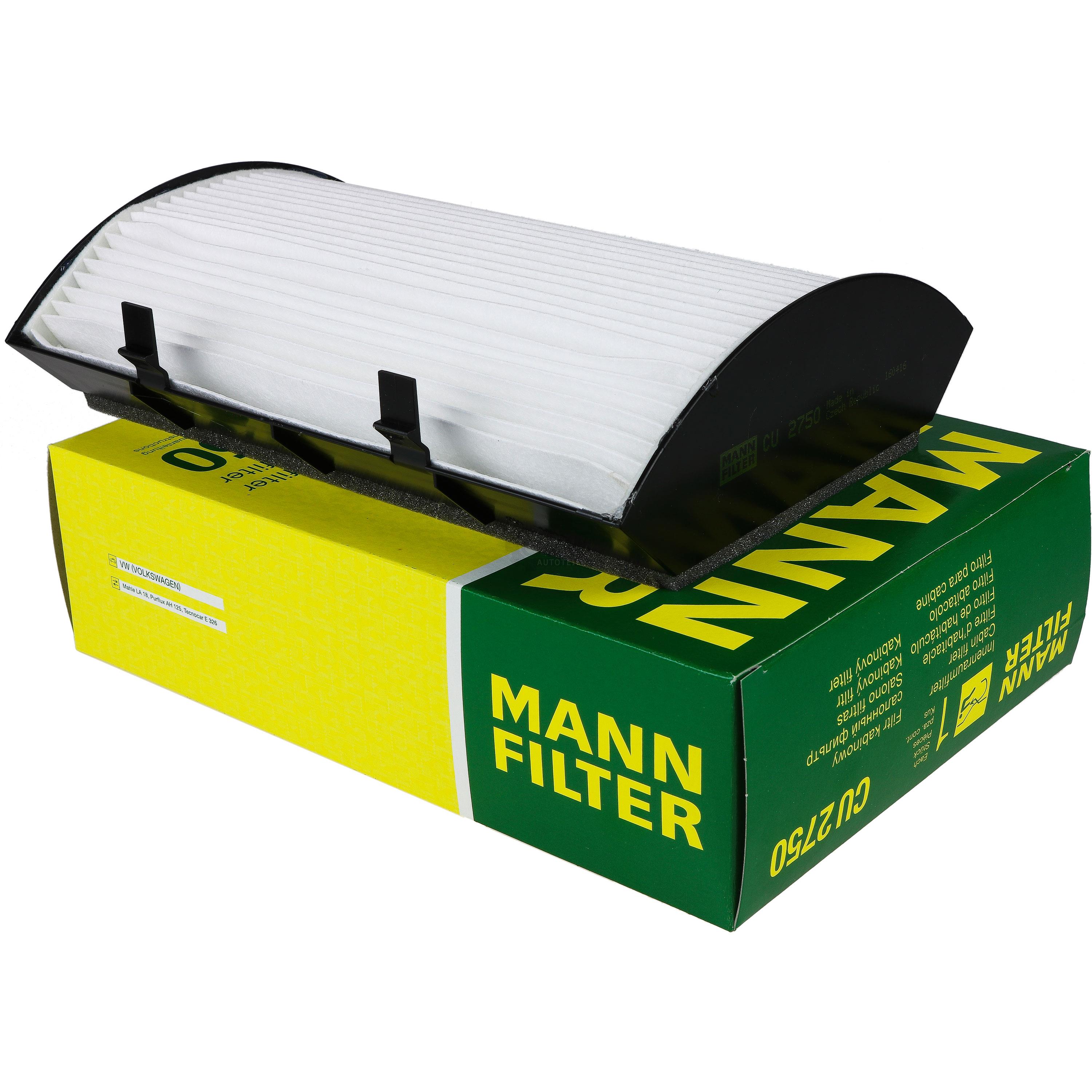 MANN-FILTER Innenraumfilter Pollenfilter CU 2750
