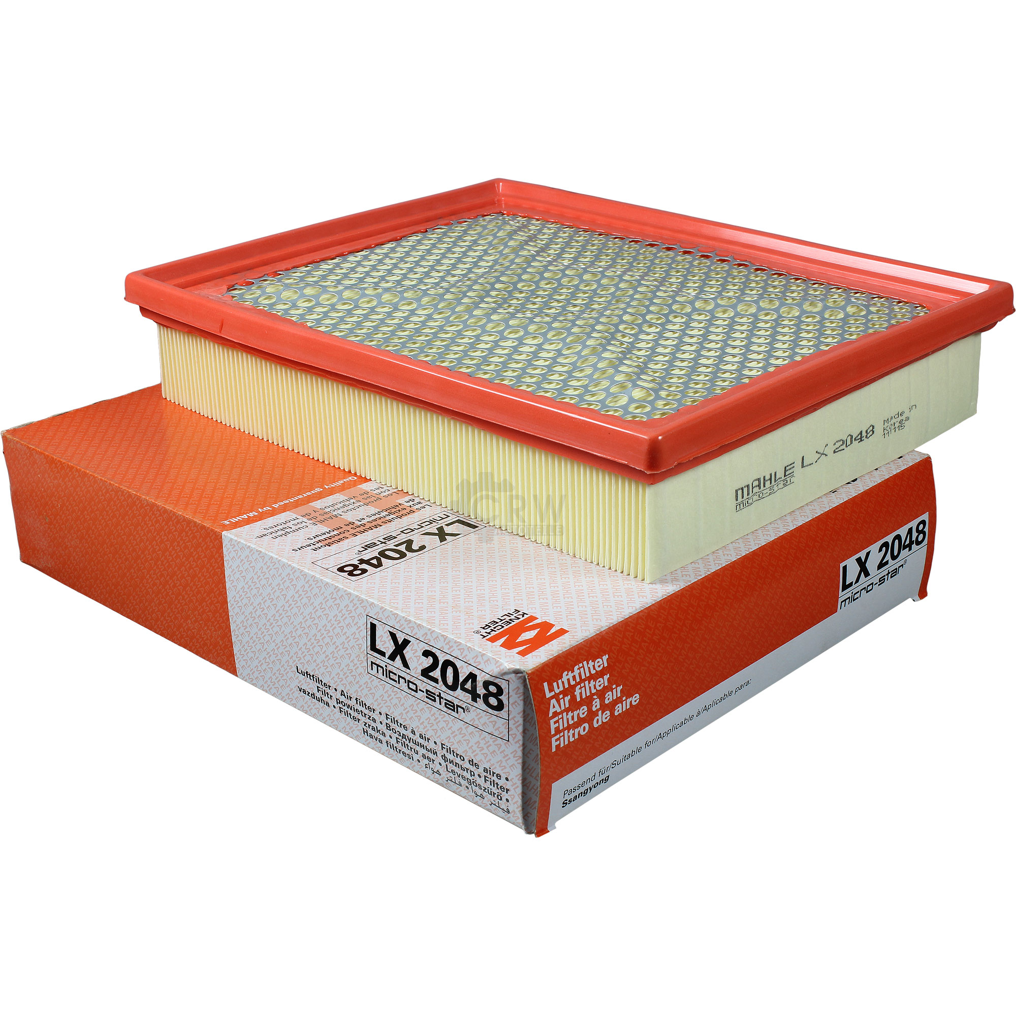 MAHLE Luftfilter für Ssangyong Actyon Sports I QJ 2.0 XDi 4WD Kyron KJ 3.2