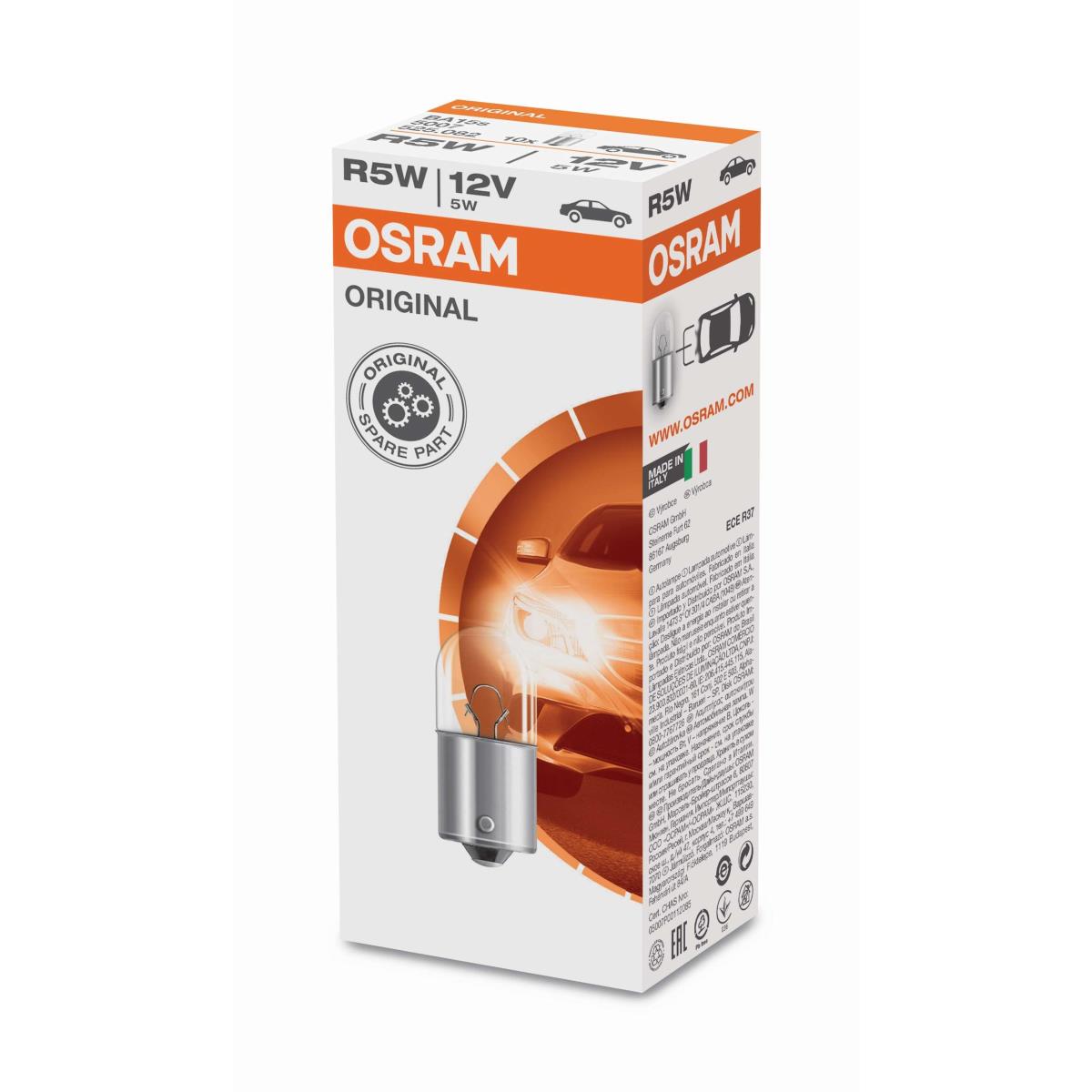 OSRAM Line Spare Parts R5W 12V 5W Sockel BA15s 10 Stück