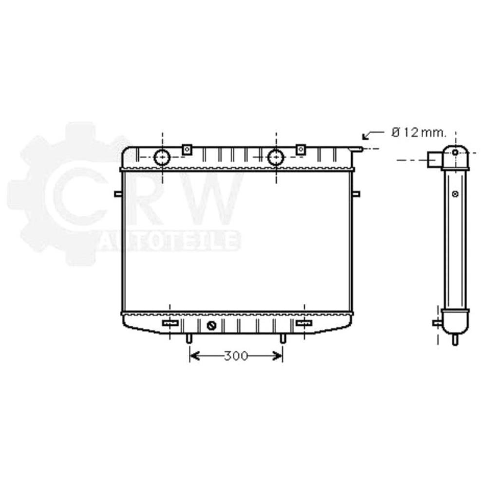 Kühler Motorkühlung für Opel Frontera A Sport 5_SUD2 2.0i 5_MWL4 2.2i