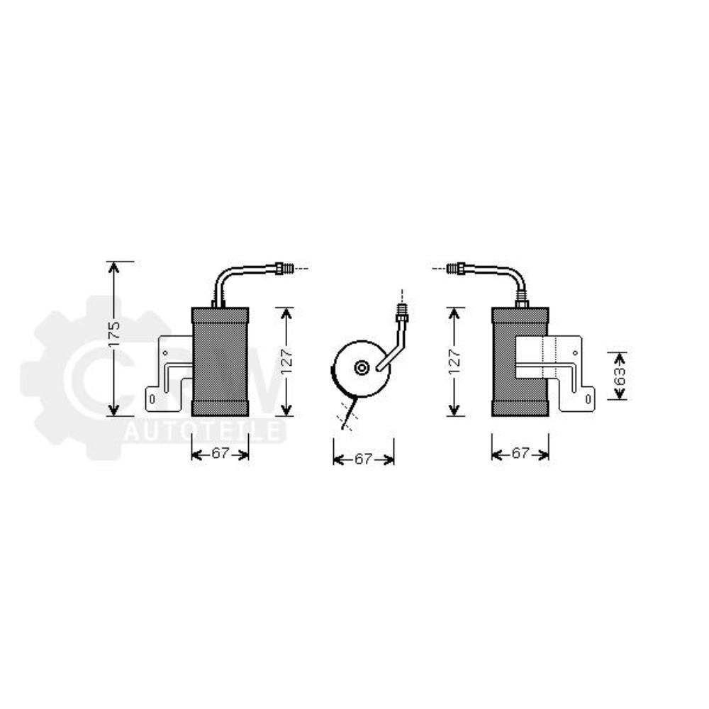 Trockner Klimaanlage Klimatrockner für Mazda 626 IV Hatchback GE MX-6 GD