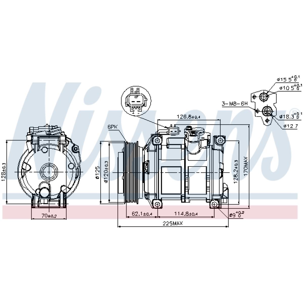 Kompressor Klimaanlage Klimakompressor passend für Chrysler Voyager IV RG RS