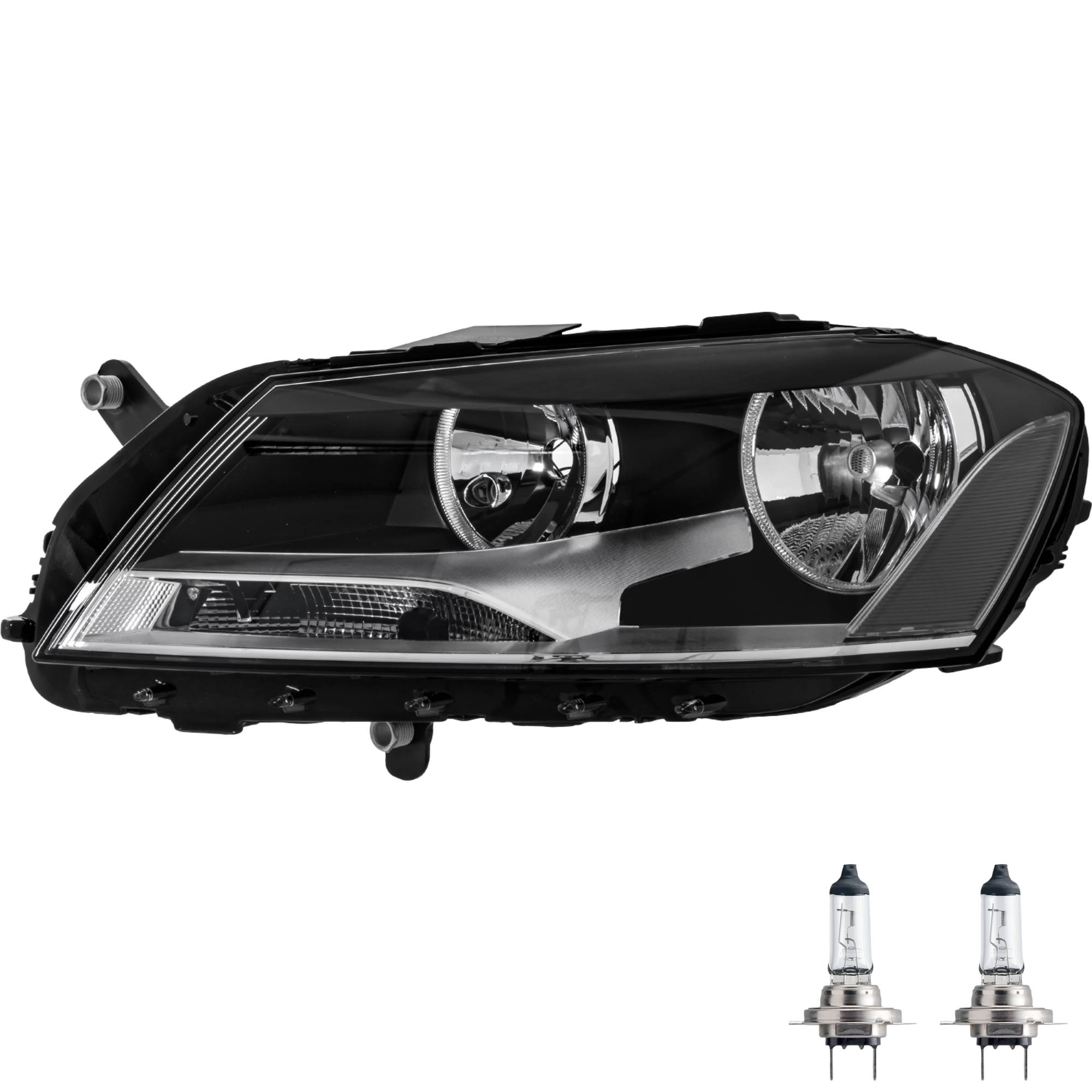 Scheinwerfer links für VW Passat B7 36 Bj. 10->> H7+H7 inkl. Lampen 56755094