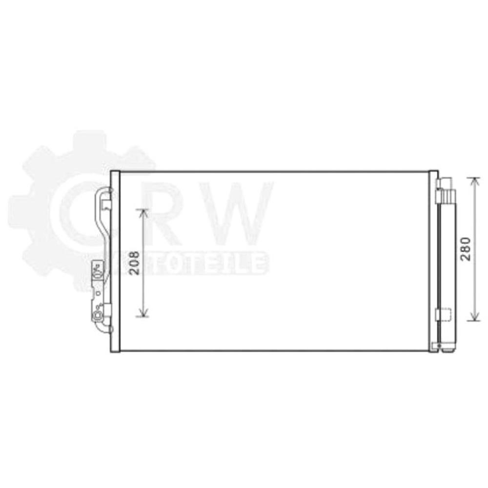 Kondensator Klimaanlage Klimakondensator für BMW 1er 3er Touring F21 F30
