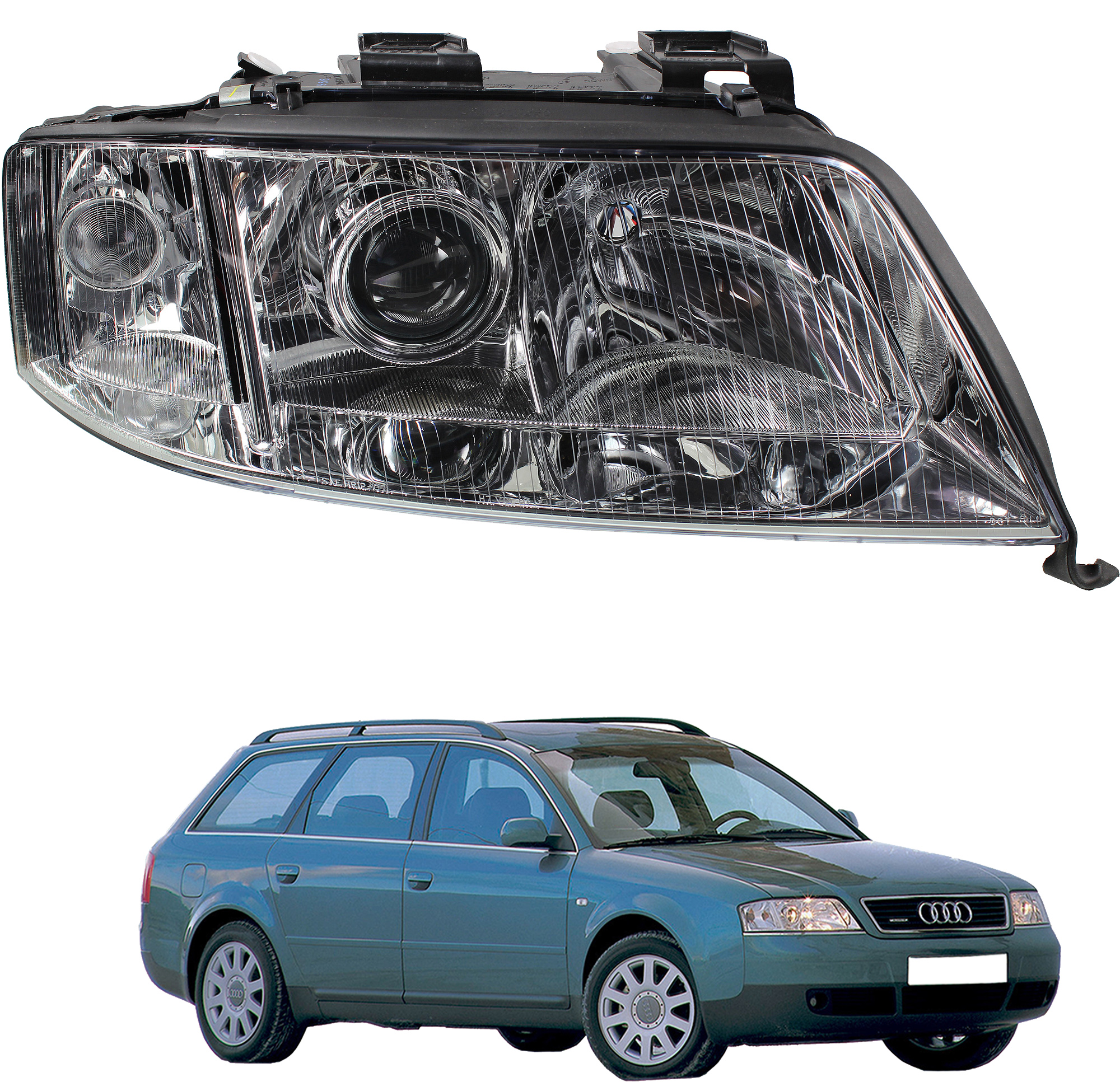 Xenon Scheinwerfer rechts für Audi A6 4B,C5 Bj. 09.99-05.01 D2S/H7 Limo Avant