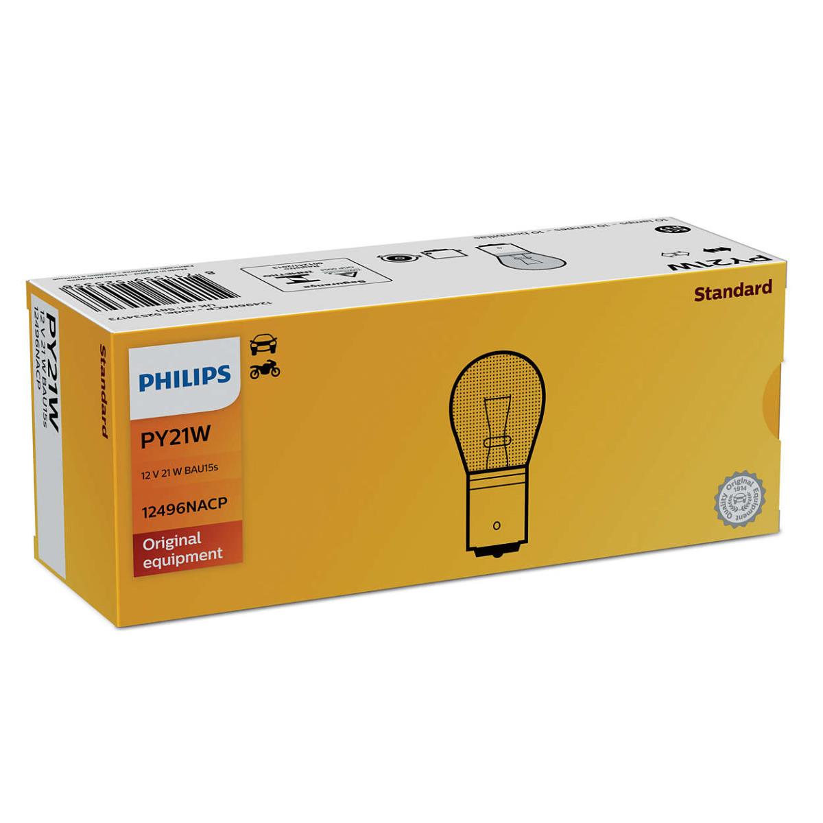 Philips Vision Set 10x PY21W Lampe Birne