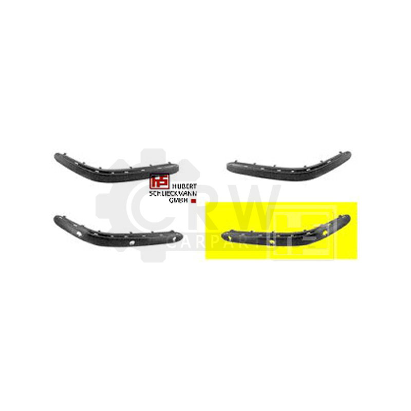 Blende Stoßstange vorne rechts für Mercedes S Kl. W220 09/98-09/2002 1301714