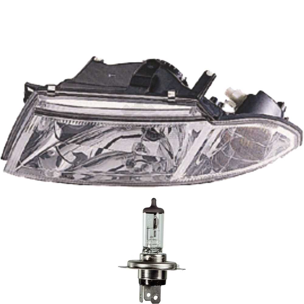 Scheinwerfer rechts für Mitsubishi Carisma Bj. 02.99-04 inkl. OSRAM Lampen BZF