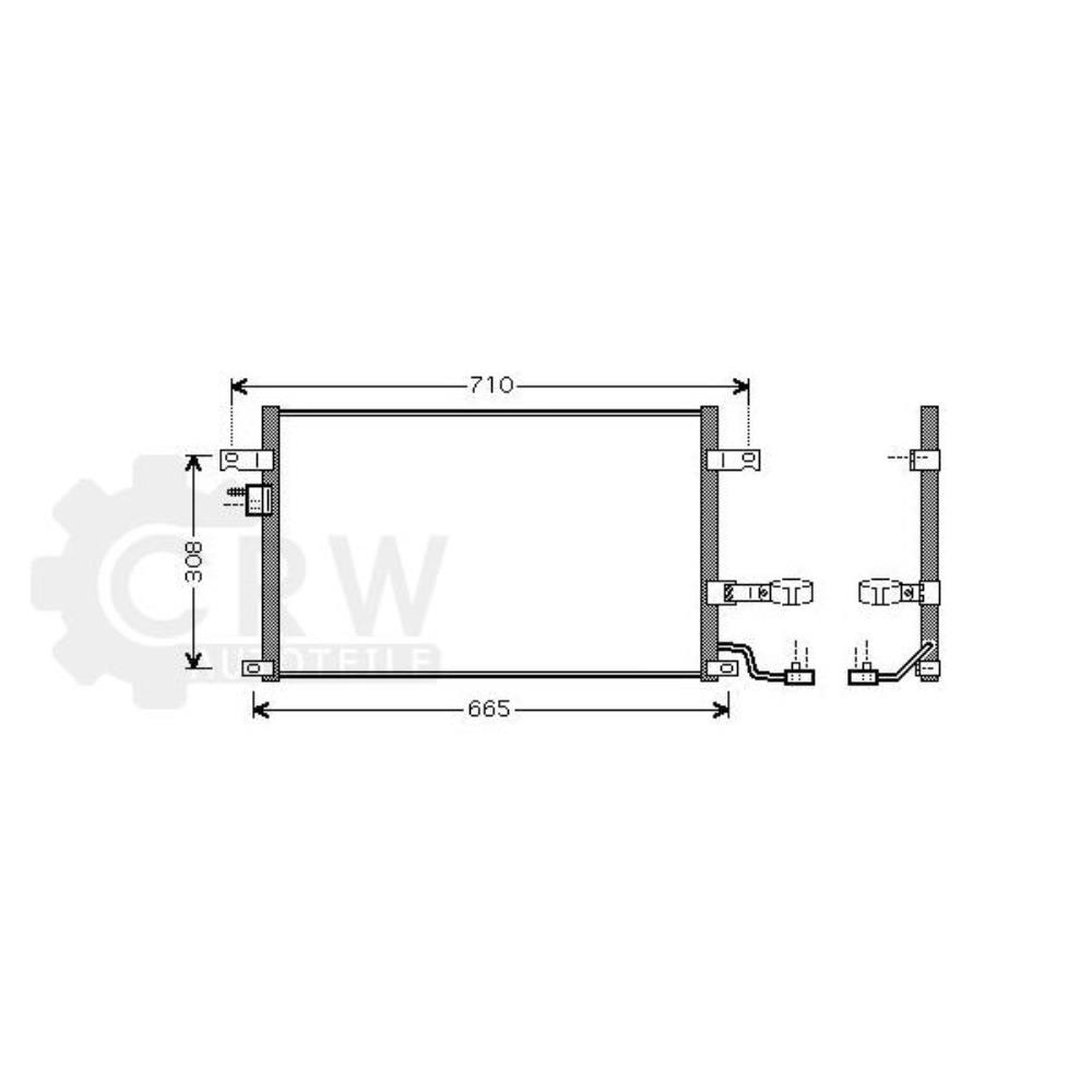 Kondensator Klimaanlage für Chevrolet Nubira Kombi Lacetti J200 KLAN