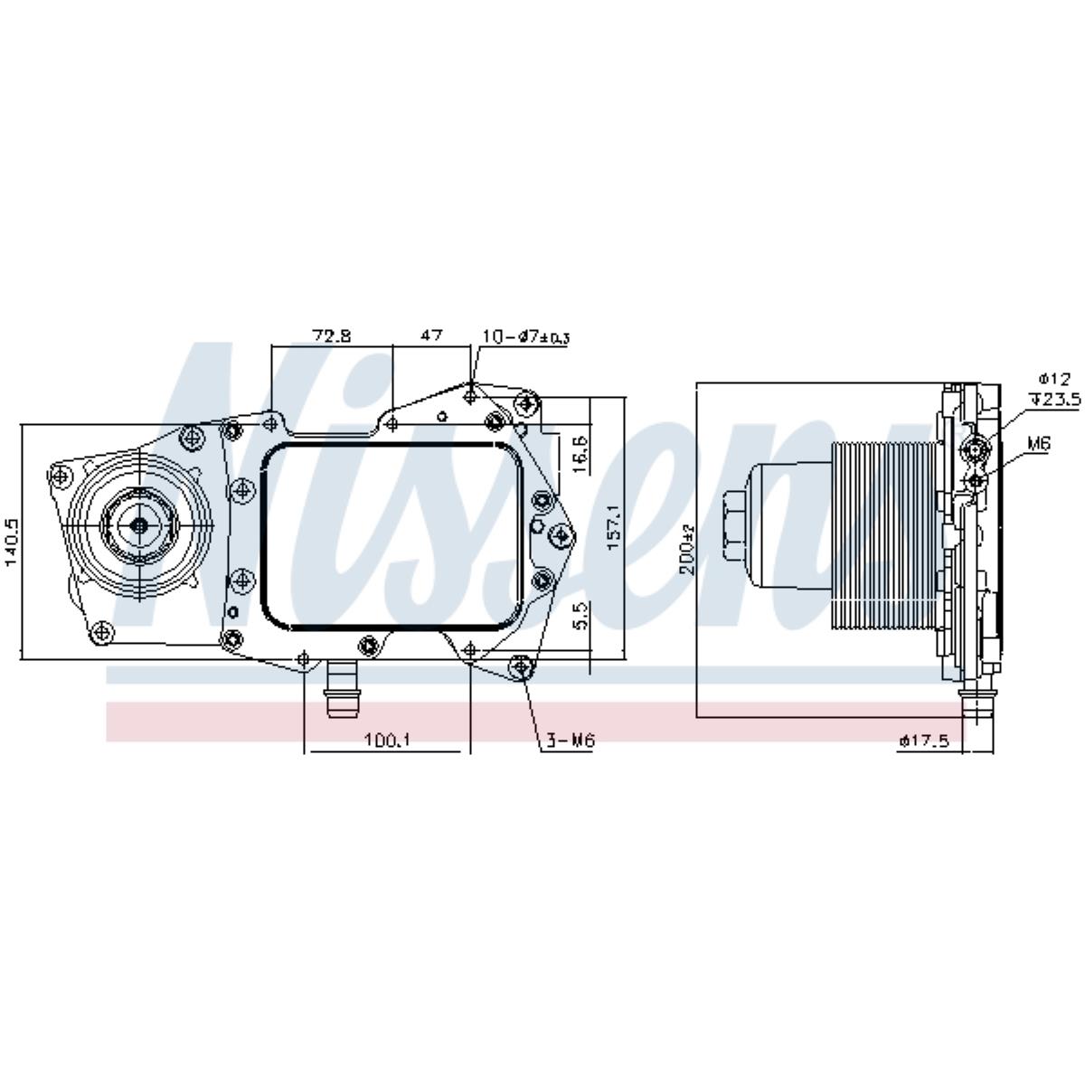 Ölkühler 157 x 112 passend für Land Rover Range LG L405 LM LW