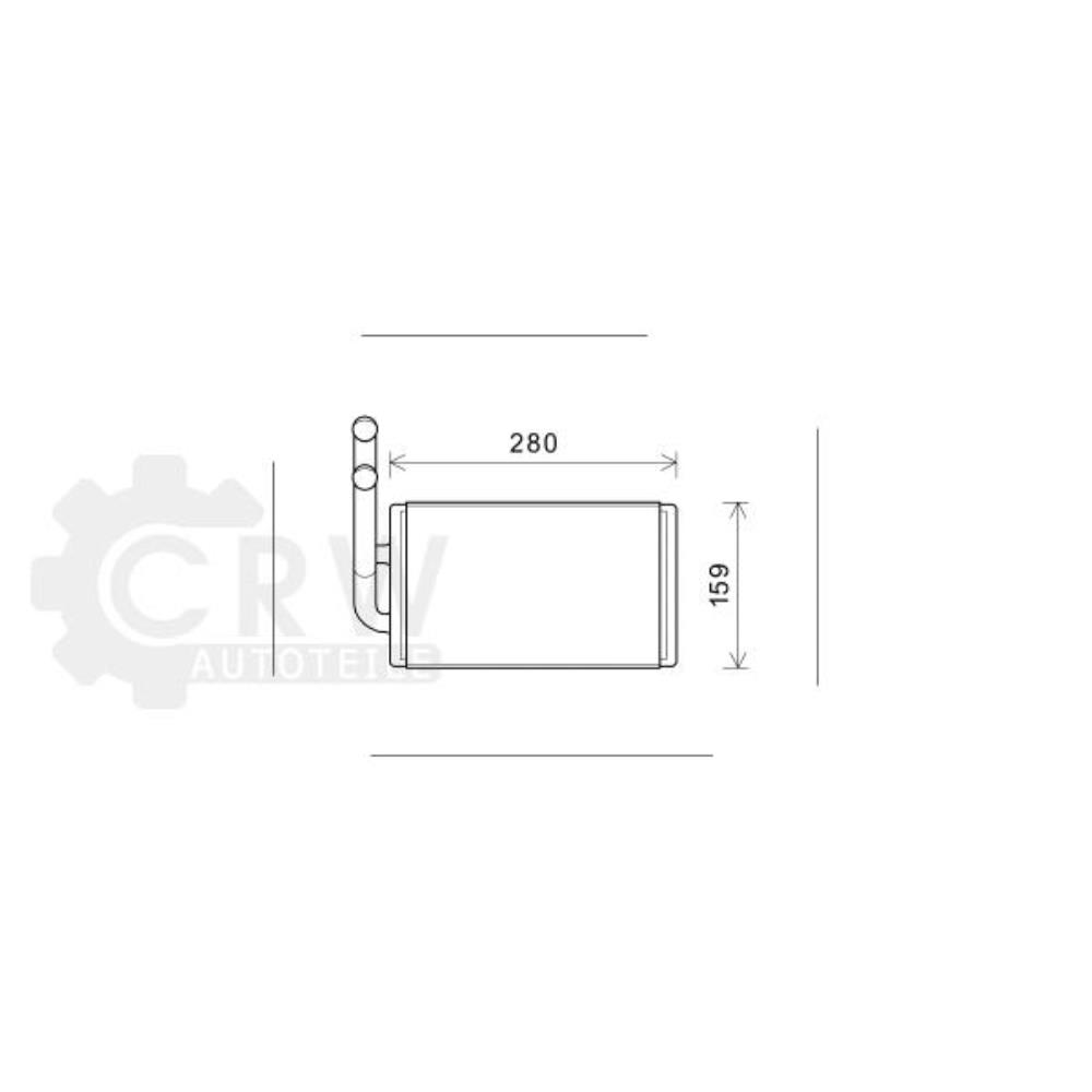 Wärmetauscher Innenraumheizung für Opel Antara Chevrolet Captiva C100 C140