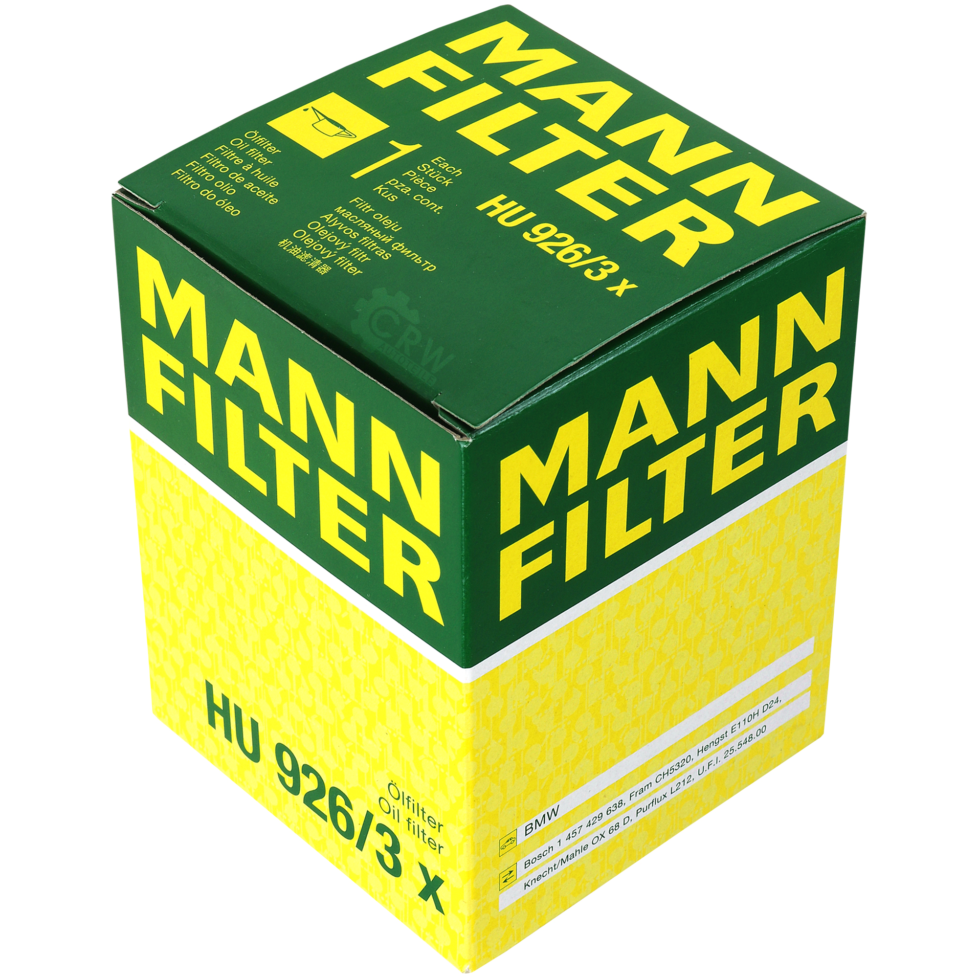 MANN-FILTER Ölfilter HU 926/3 x Oil Filter