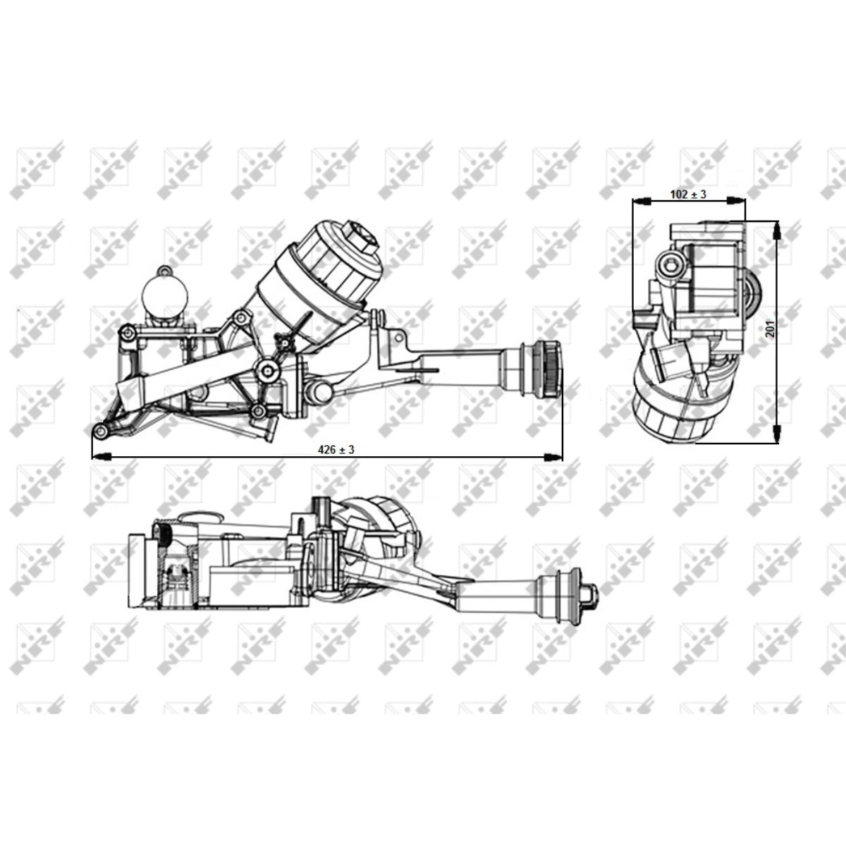 Ölkühler passend für Fiat Panda 312 319 199