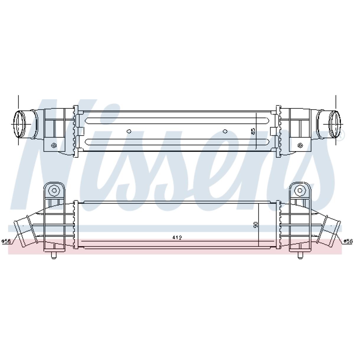 Ladeluftkühler luftgekühlt Aluminium für Ford Mondeo III Turnier BWY B5Y B4Y