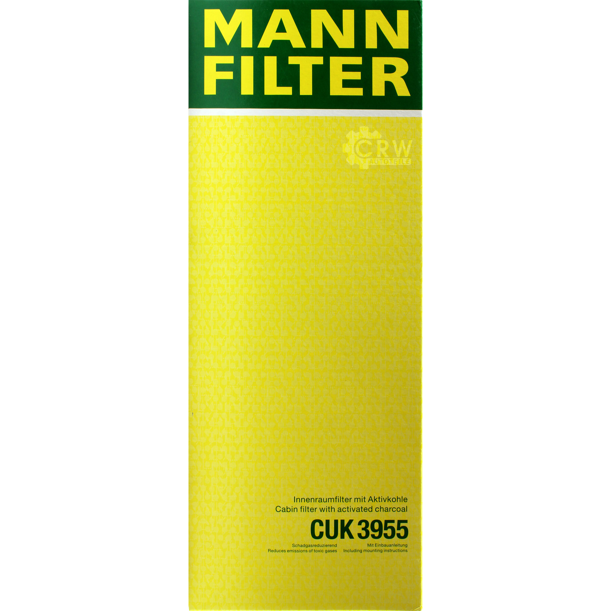 MANN-FILTER Innenraumfilter Pollenfilter Aktivkohle CUK 3955