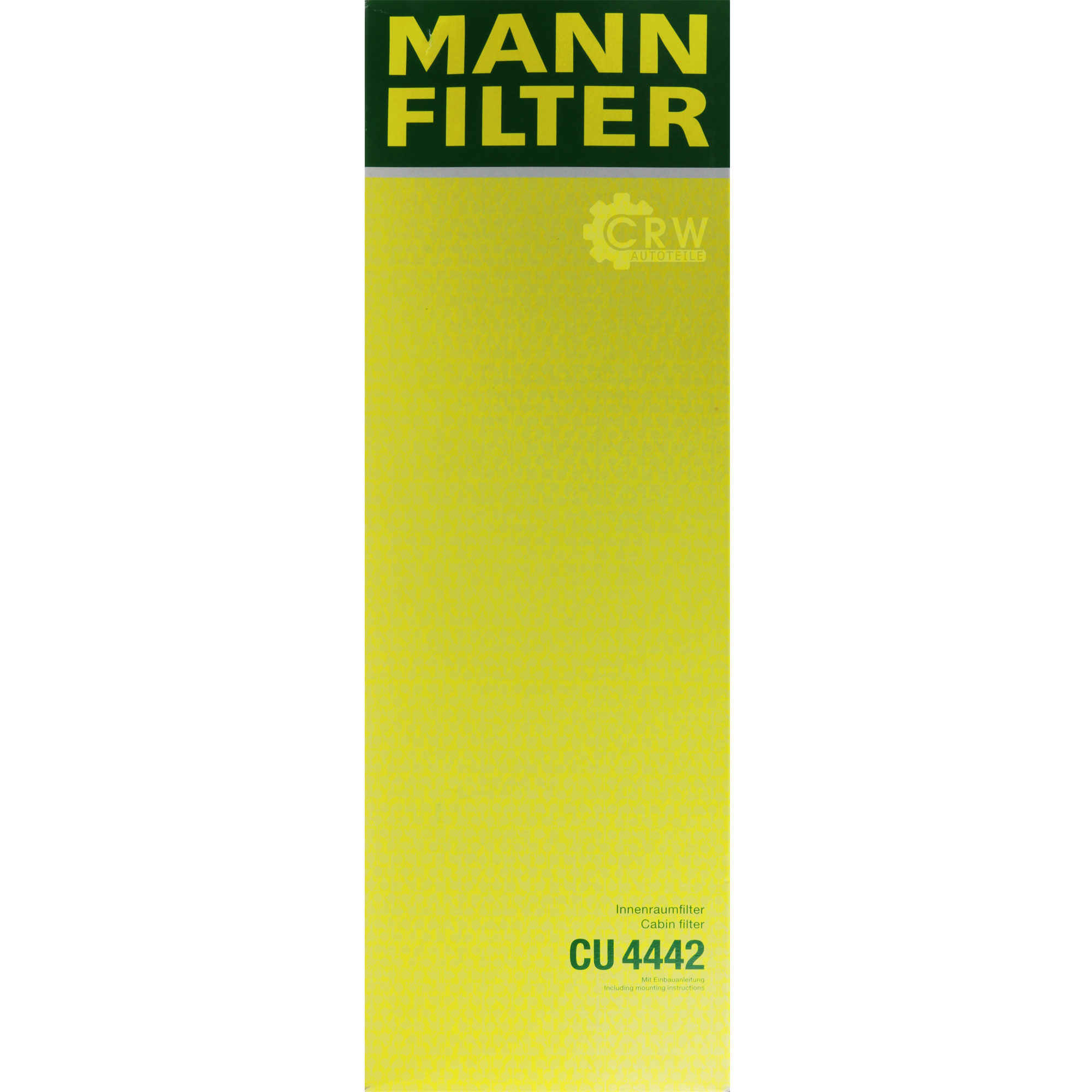 MANN-FILTER Innenraumfilter Pollenfilter CU 4442