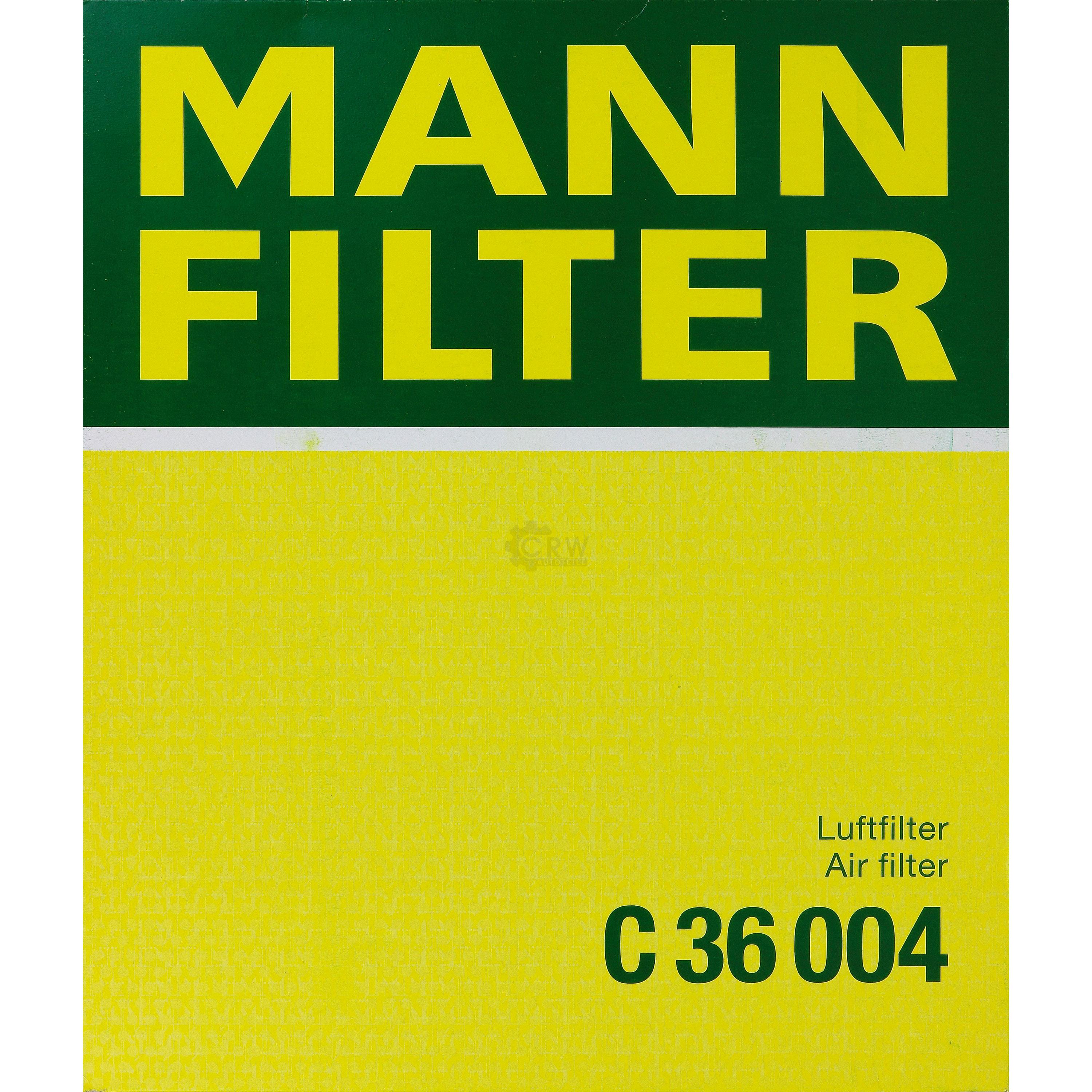MANN-FILTER Luftfilter für BMW 3er Cabriolet E93 335i E92 E89 sDrive35i
