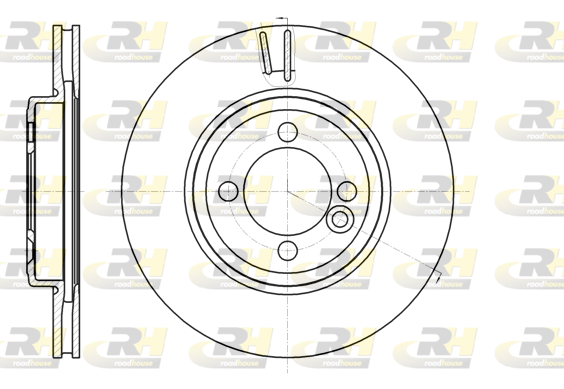ROADHOUSE 2x Bremsscheiben vorne Ø280 belüftet für MINI Mini R56 R59 R57