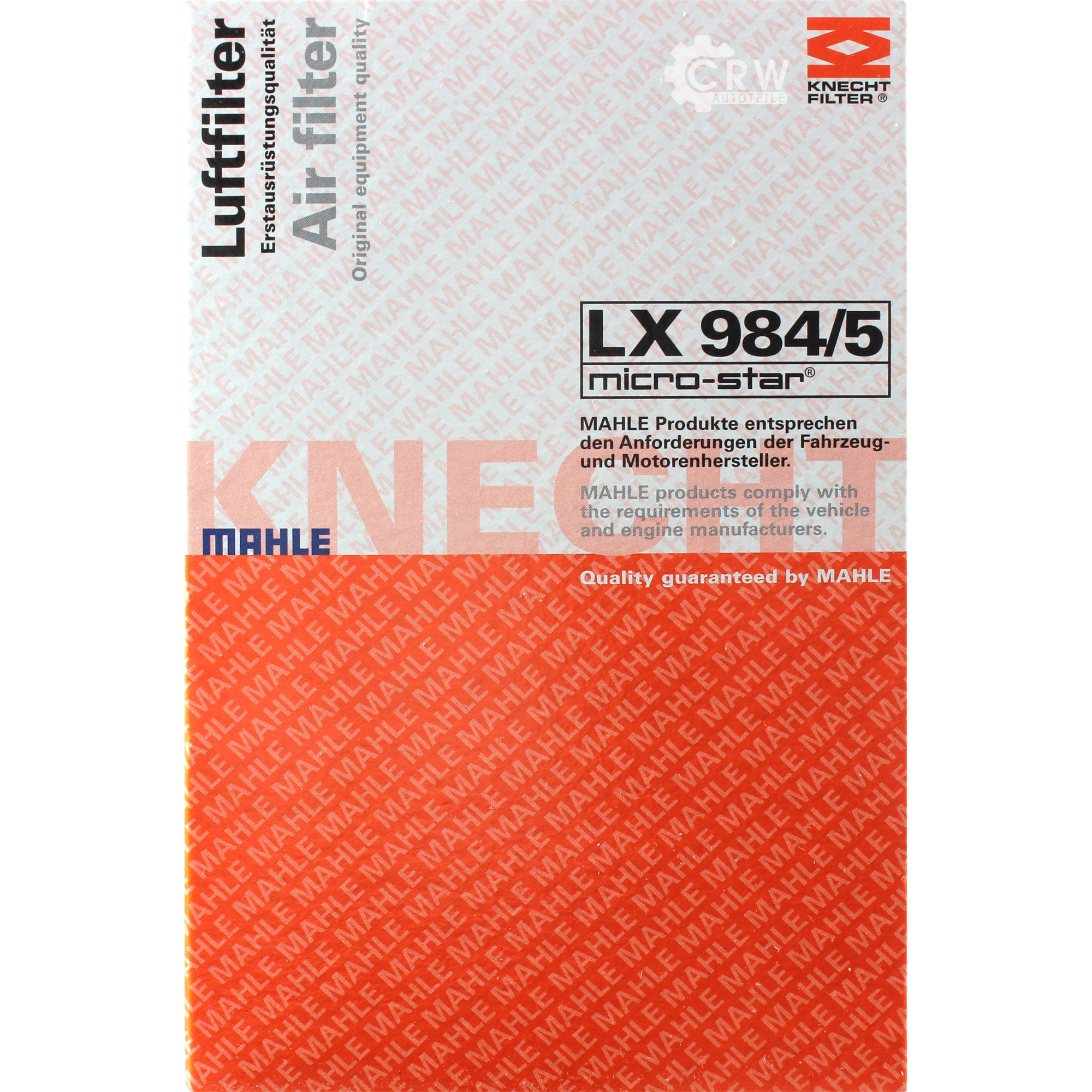 MAHLE Luftfilter LX 984/5