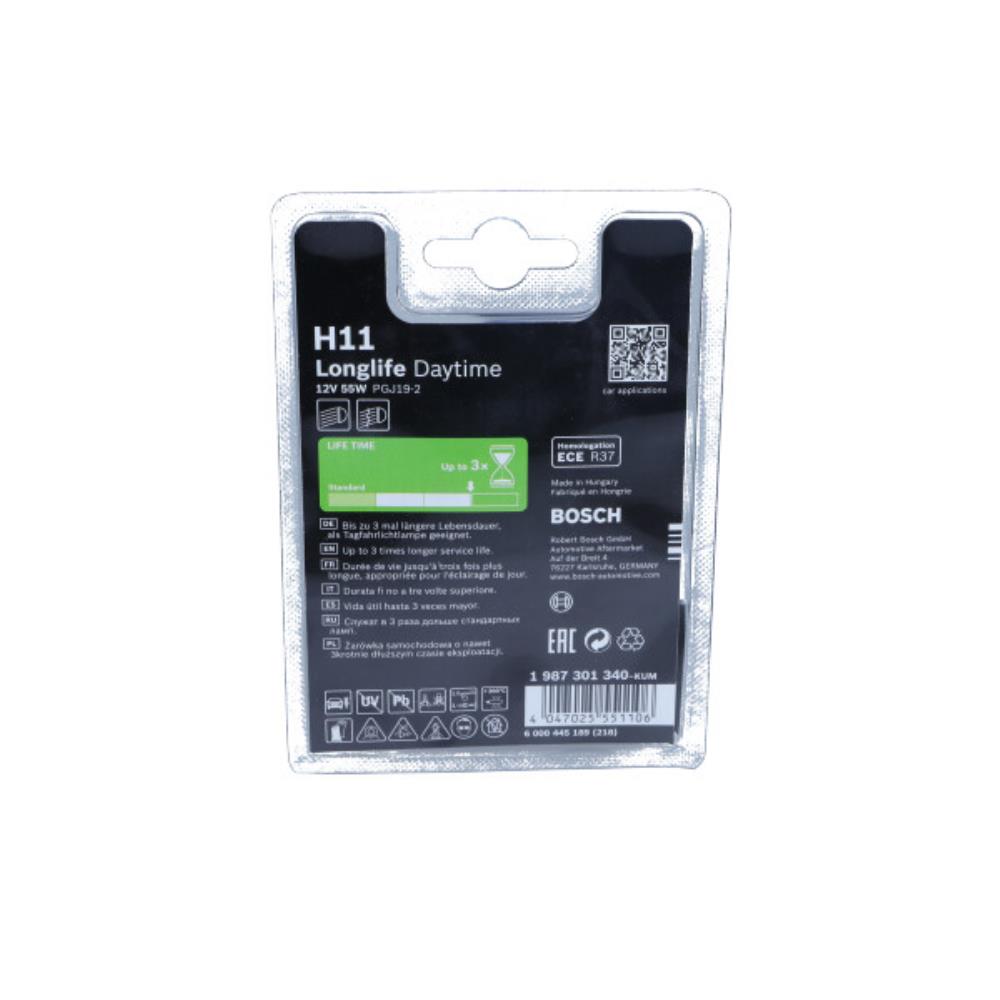 BOSCH Glühlampe Fernscheinwerfer H11 für VW Golf V 1K1 1.4 16V 1.6 Touran