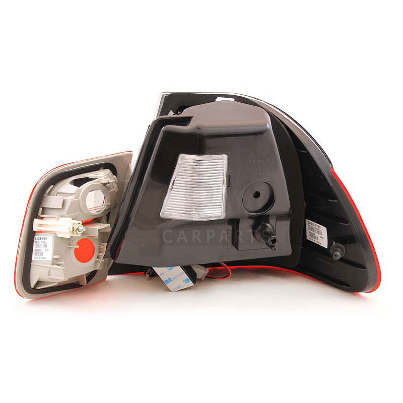 Rückleuchten Set (links & rechts) LED für BMW E46 98-01 Klarglas rot-schwarz C6W