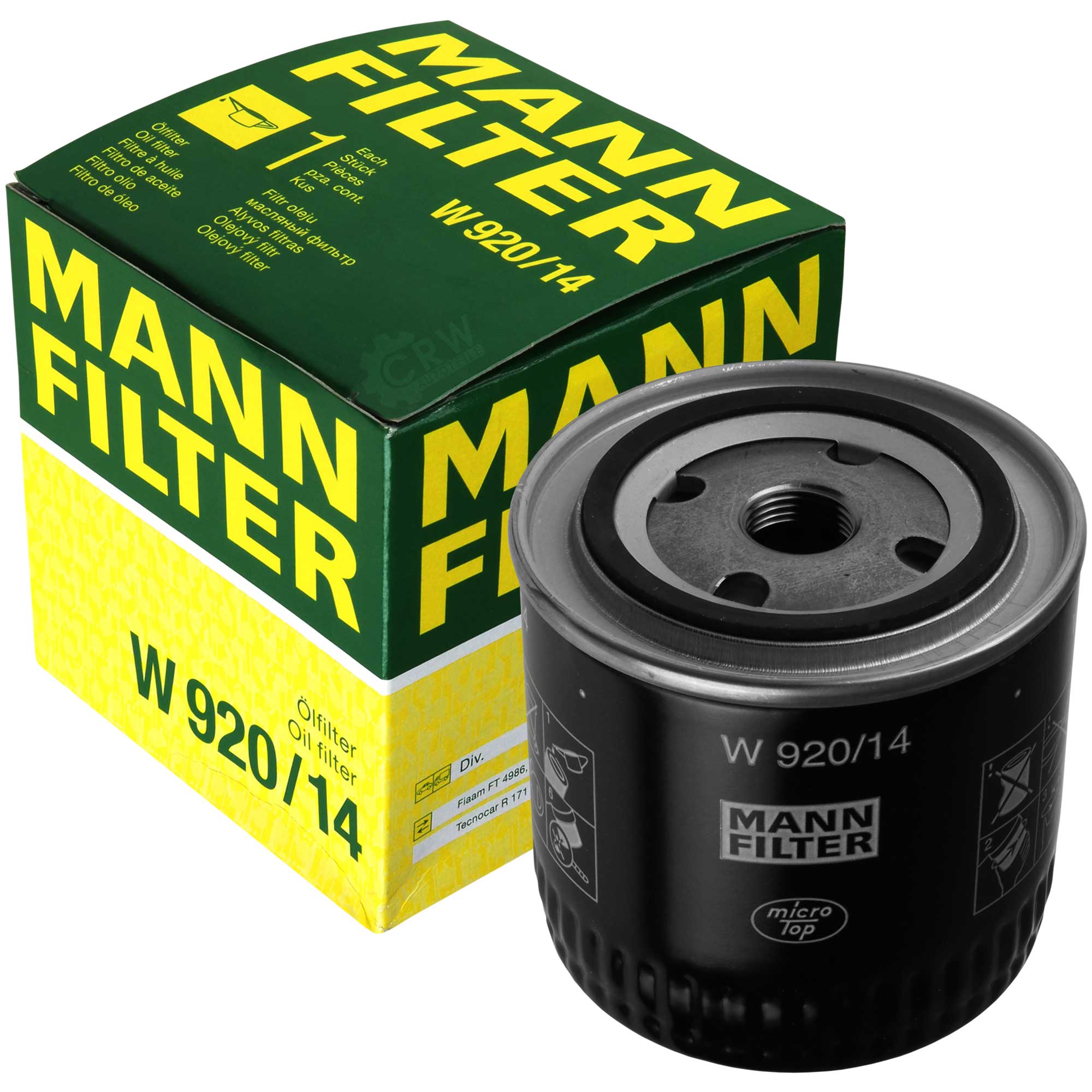 Ölfilter W 920/14 für Nissan Almera I Hatchback N15 Vanette Cargo Kasten HC 23 WU11 LDV Cub