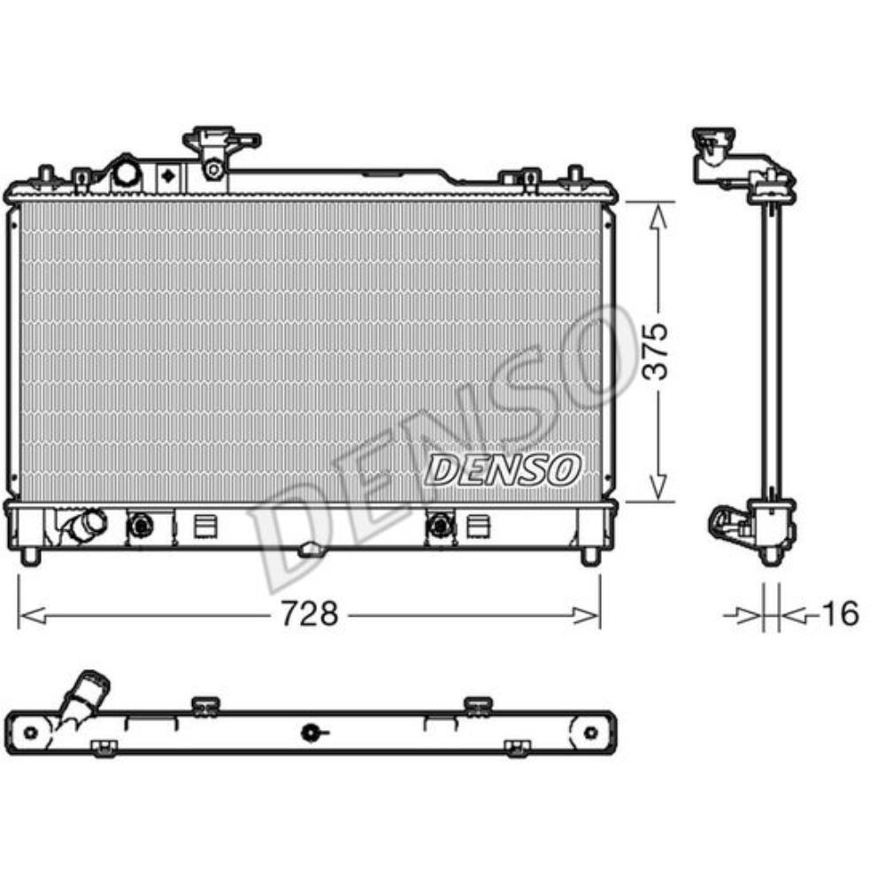 DENSO Kühler Wasserkühler Motorkühler für Mazda 6 Station Wagon GY 2.0