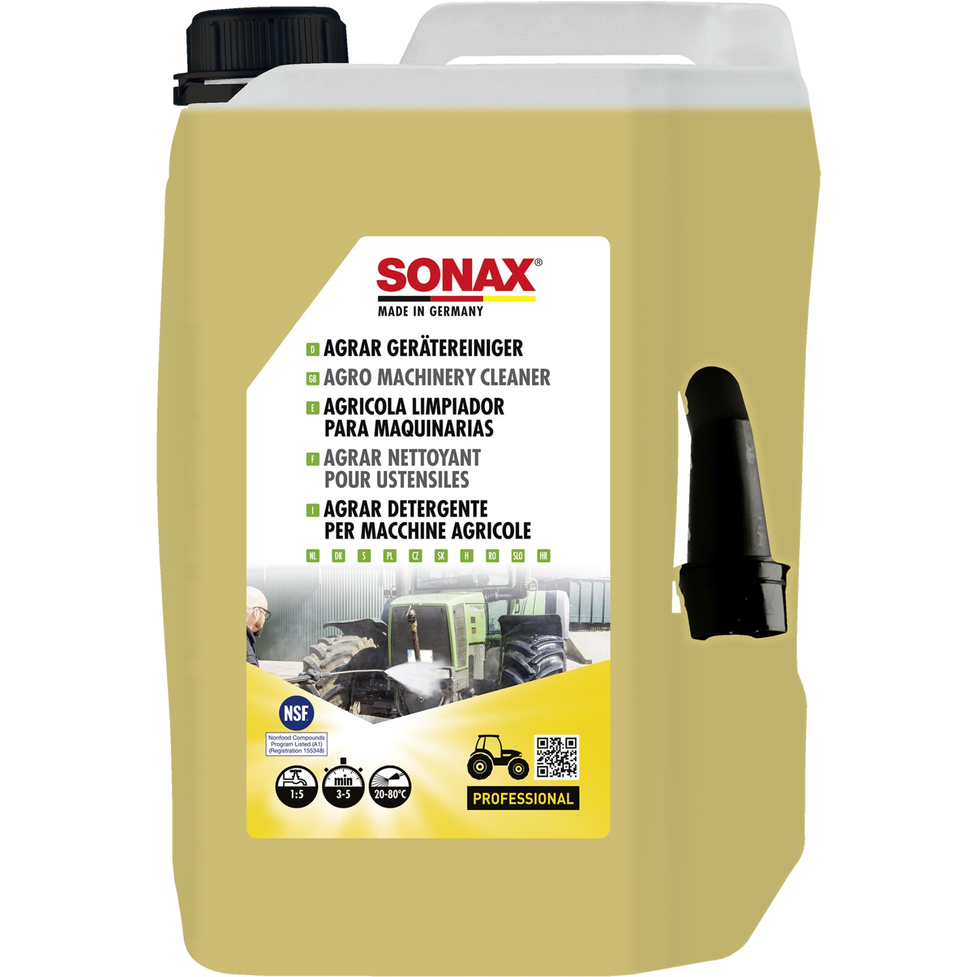 SONAX 07055000  AGRAR GeräteReiniger Kraftreiniger alkalisch 5 Liter