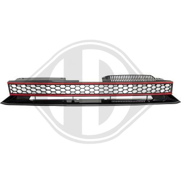Sportgrill Kühlergrill Grill für VW Golf VI 6 Bj. 08-12 GTI Look Wabengrill 9VS