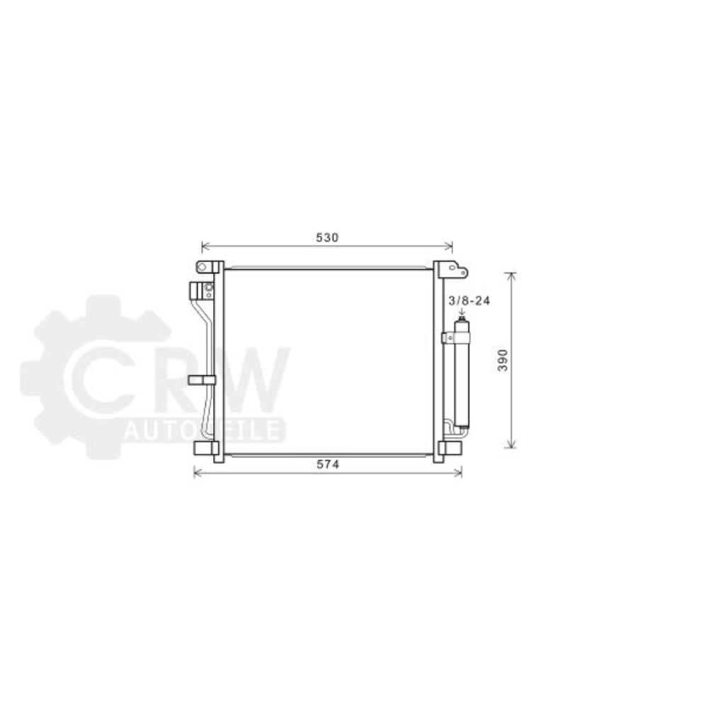 Kondensator Klimaanlage Klimakondensator für Nissan Juke F15