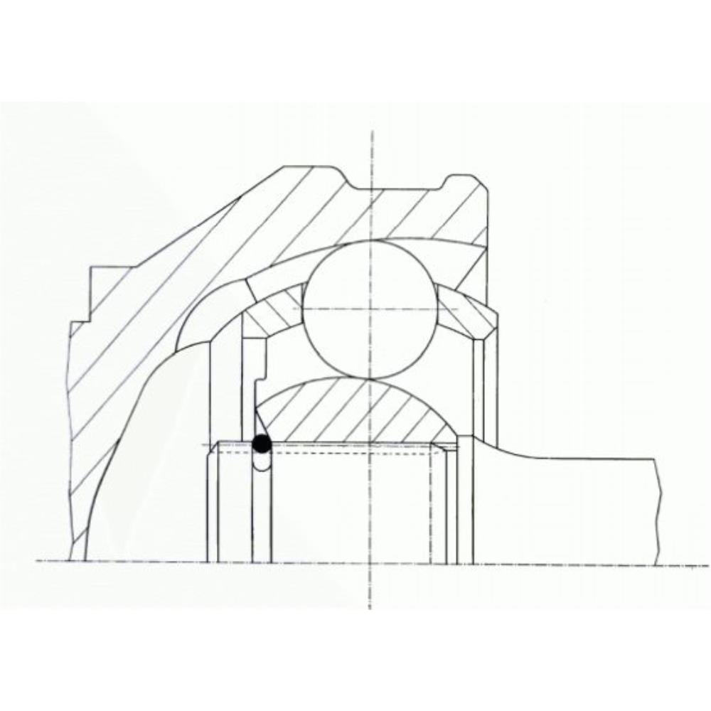 SPIDAN Gelenksatz Antriebswelle vorne links für Mitsubishi Space Star DG_A