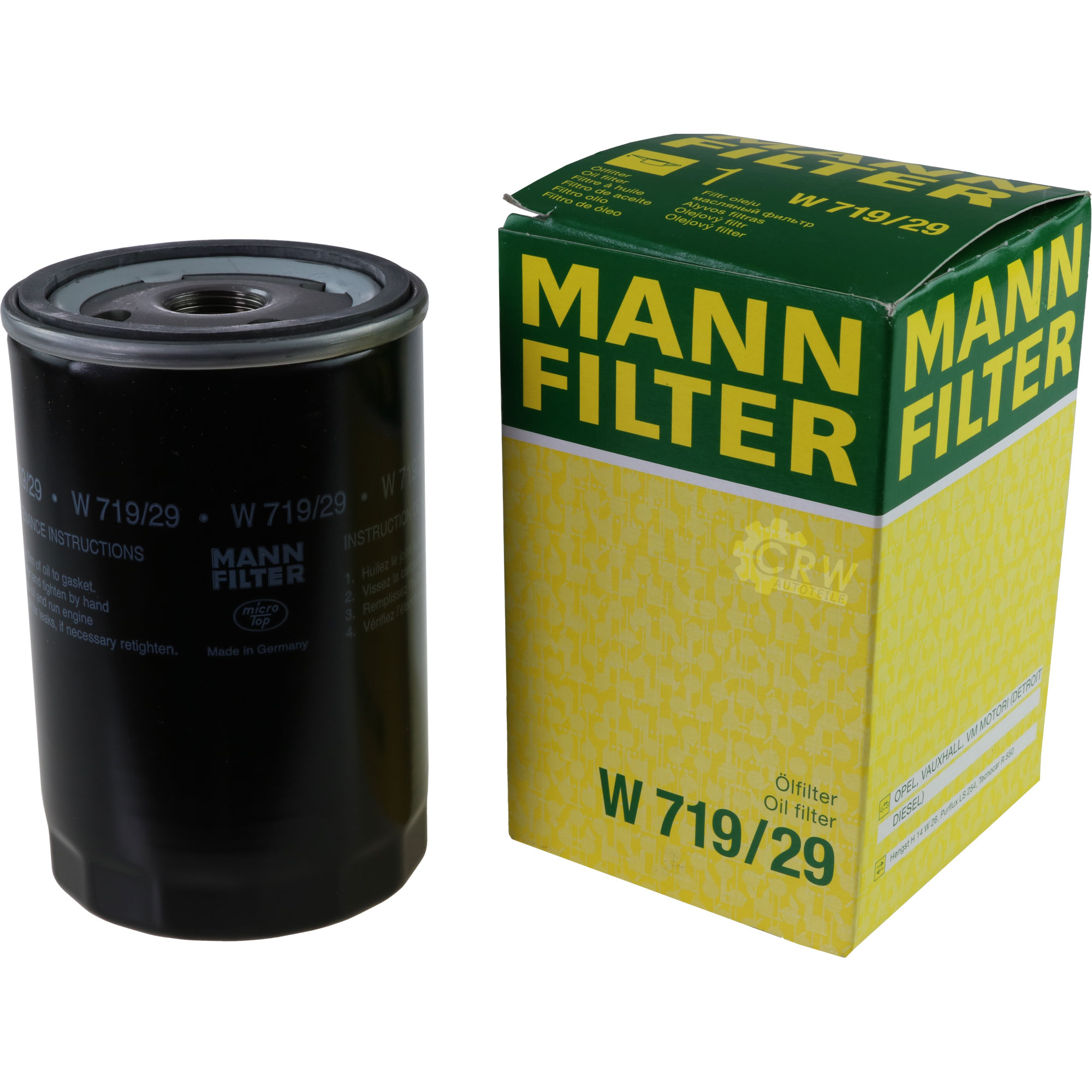 MANN-FILTER Ölfilter W 719/29 Oil Filter