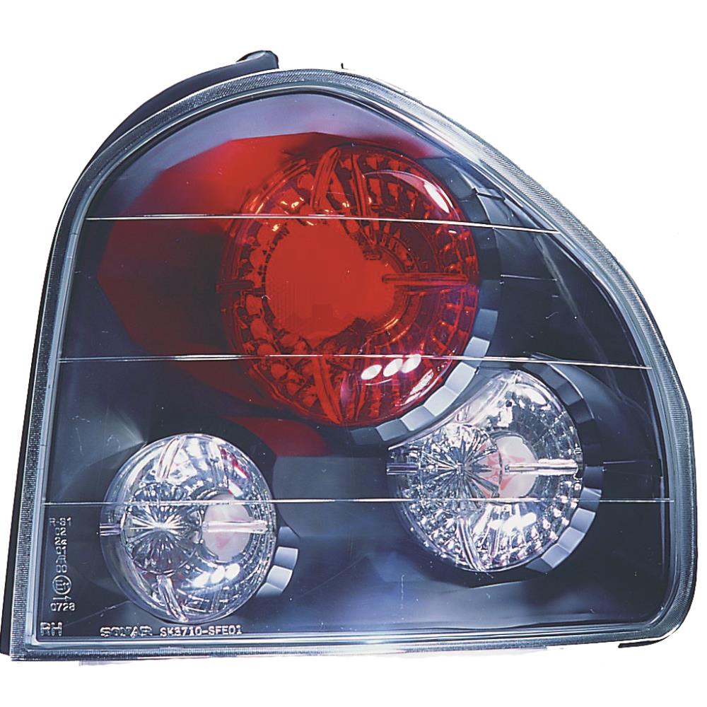 Design Rückleuchten Set links & rechts für Hyundai Santa Fe 00-06 klar schwarz