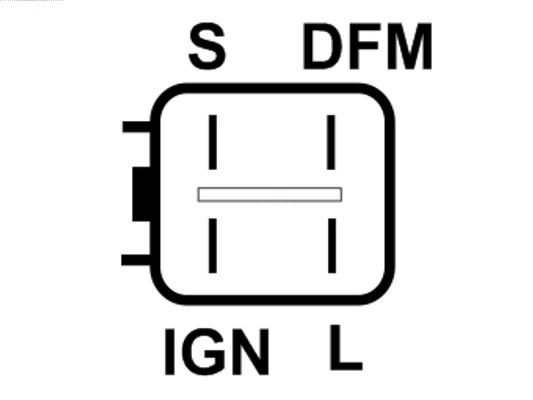 AS-PL Generatorregler Lichtmaschinenregler 12V für Toyota HiluxVII Pick-up