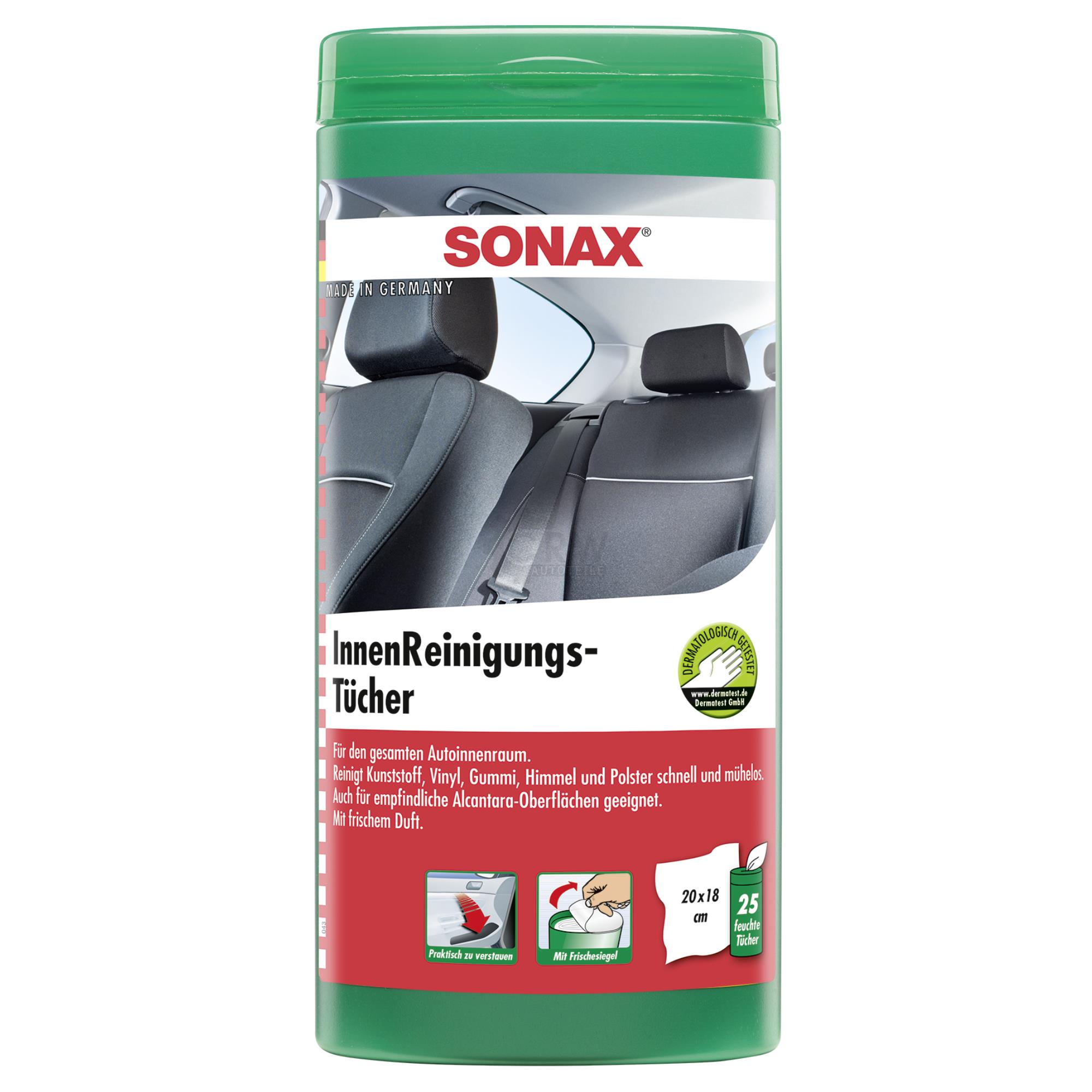 SONAX InnenReinigungsTücher Box Feuchte Tücher Auto Innenraum Pflege