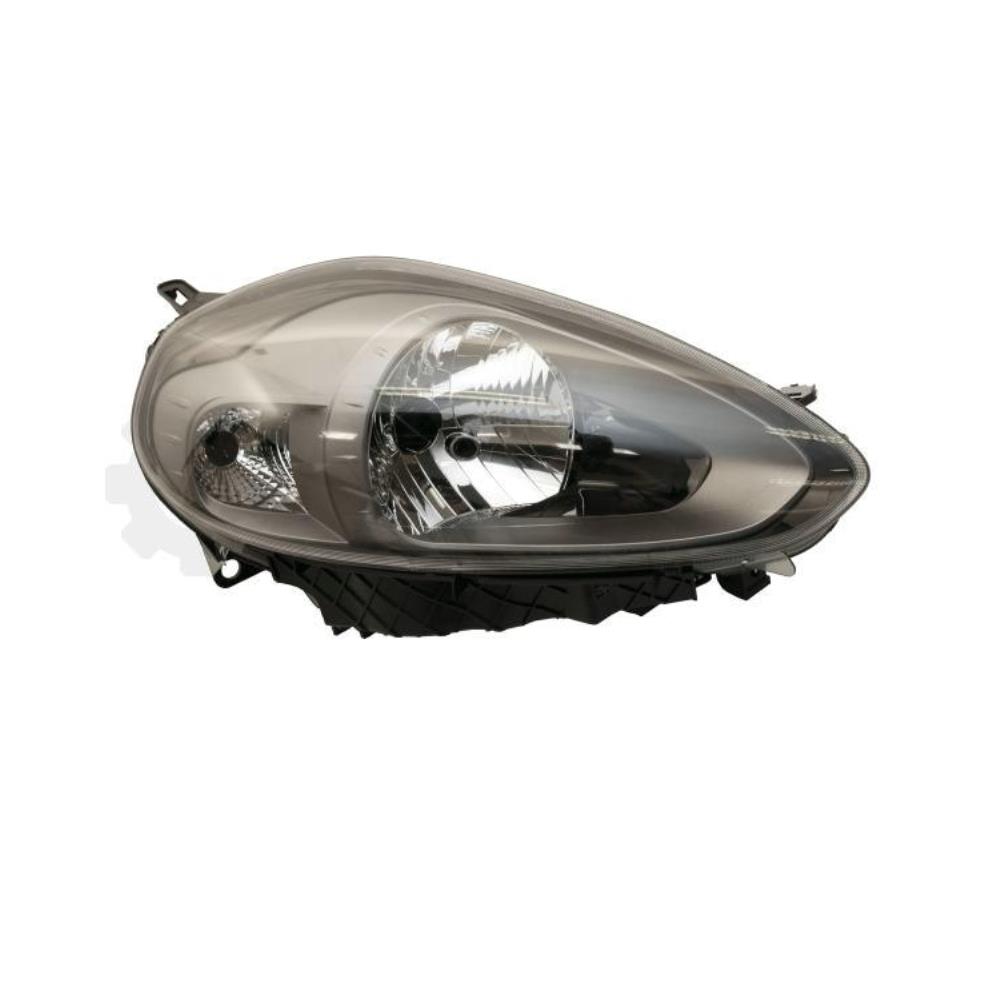 Hauptscheinwerfer rechts H4 dunkelgrau für Fiat Punto Evo 199_ 1.2 1.4 16V