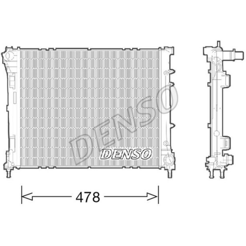 DENSO Wasserkühler Motorkühler für Fiat Panda Van 312 1.3 D Multijet