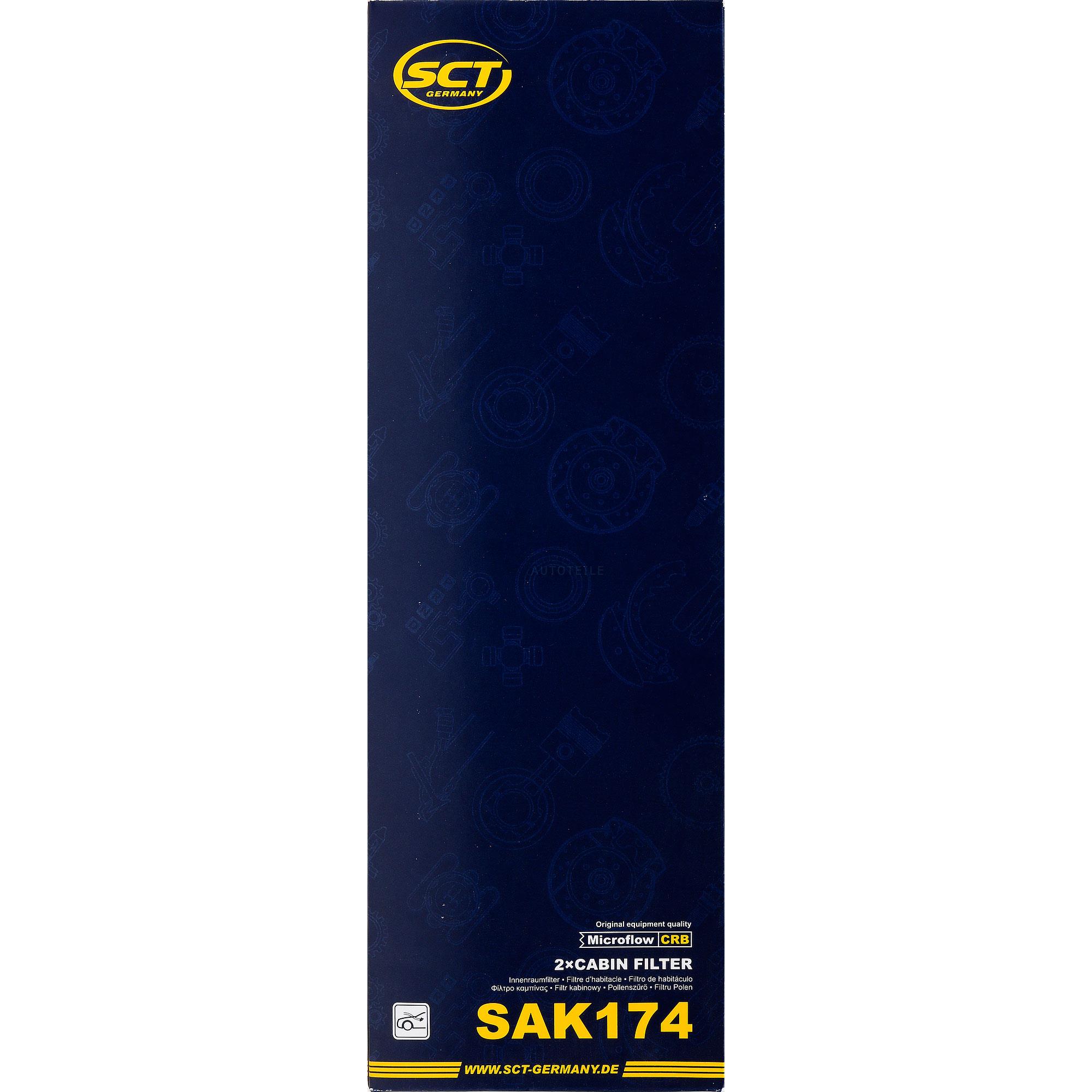 Filter Innenraumluft SAK 174 für Audi A6 Avant 4F5 C6 R8 Spyder 427 429 422 423 Lamborghini Gallardo