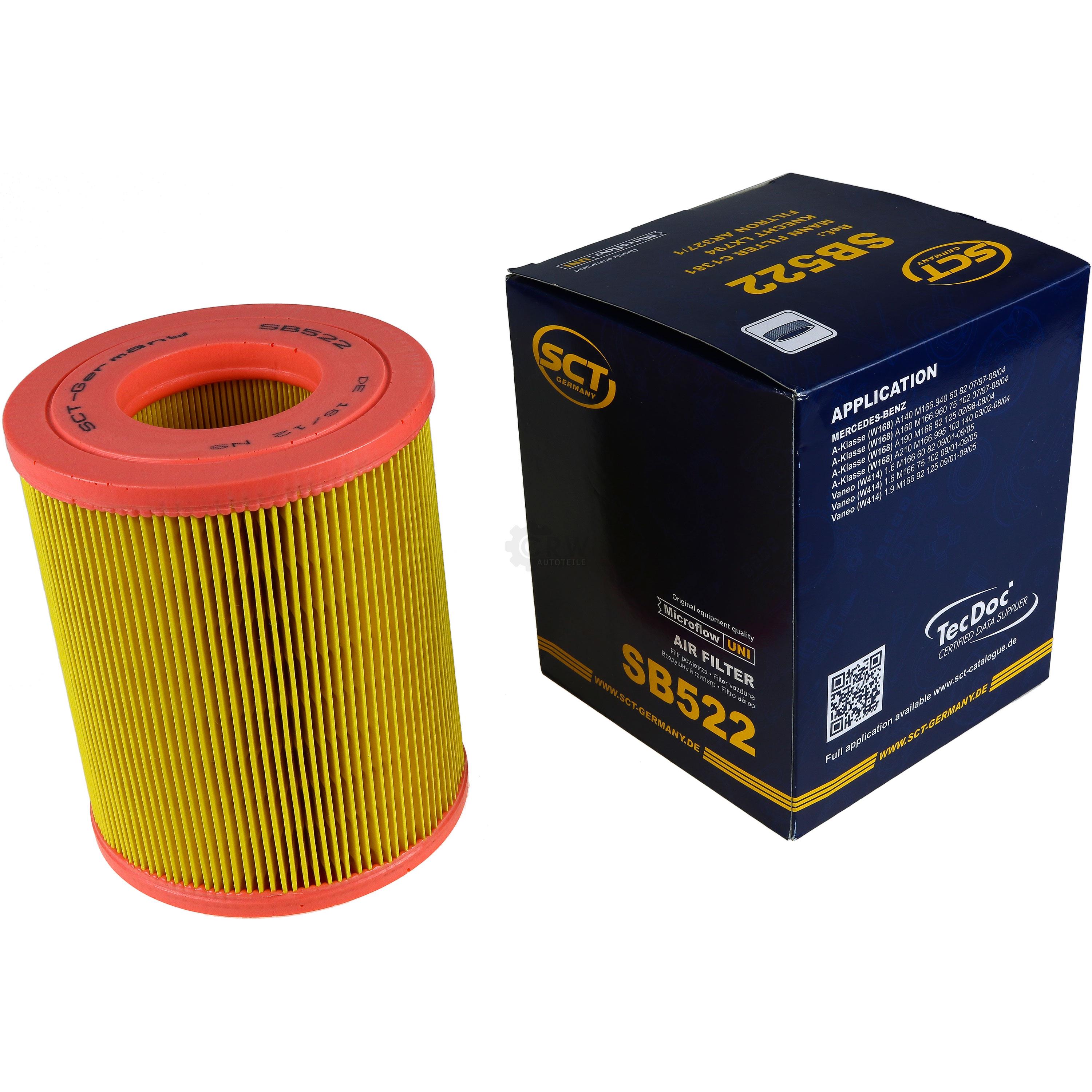 Luftfilter SB 522 für Mercedes-Benz A-Klasse W168 Vaneo 414