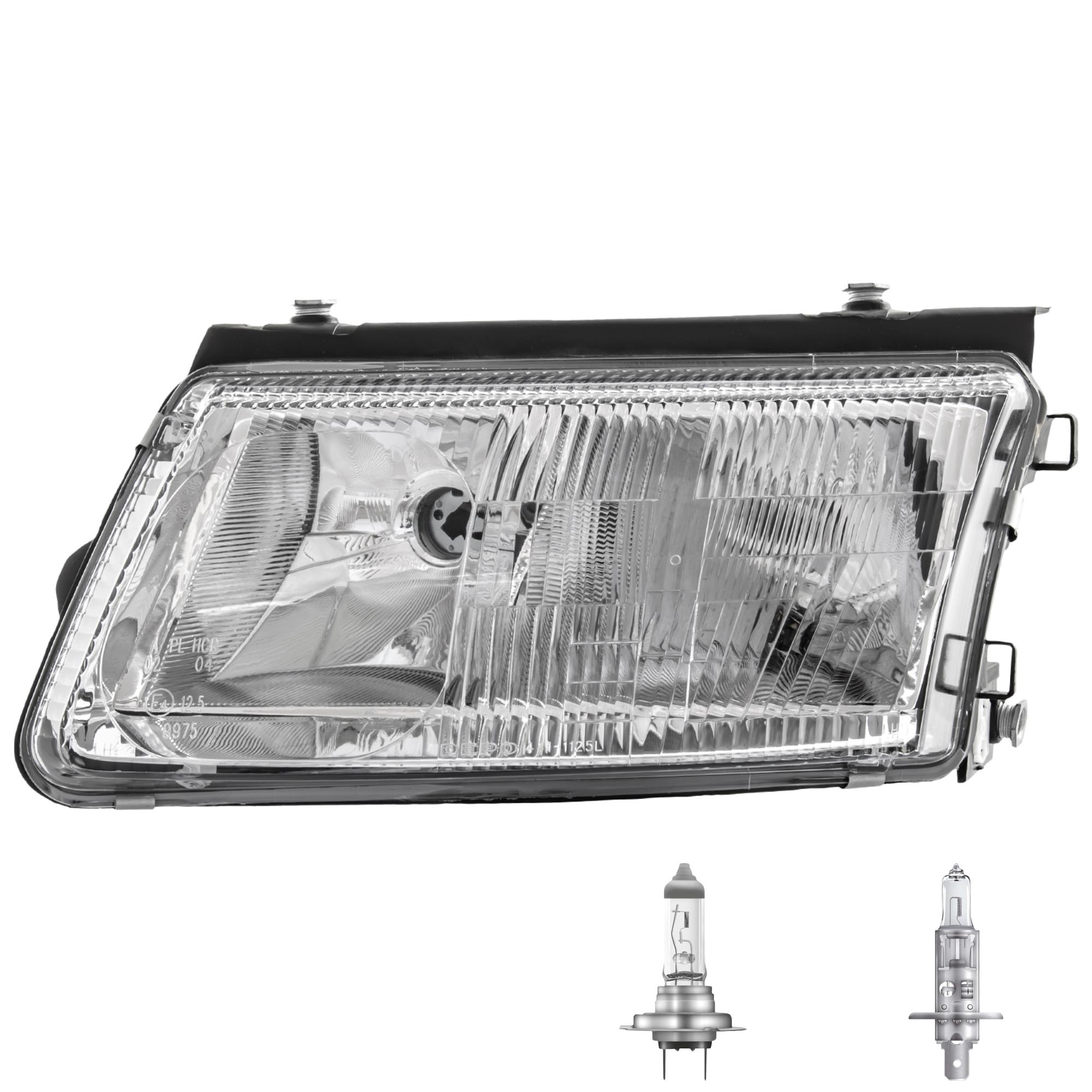 Scheinwerfer links für VW Passat B5 Typ 3B Bj. 96-00 H7+H1 inkl. OSRAM Lampen