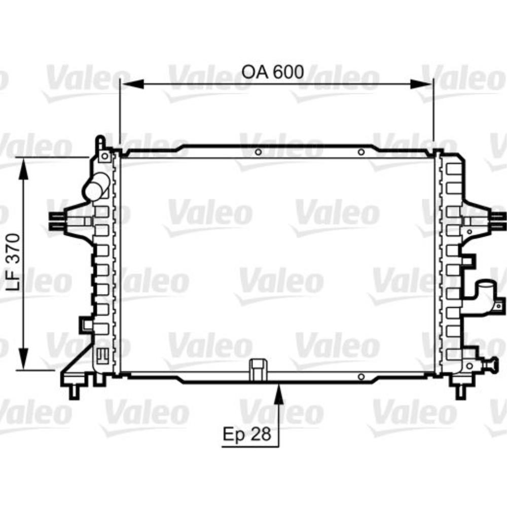 VALEO Kühler Wasserkühler Motorkühler für Opel Zafira B A05 1.9 CDTi