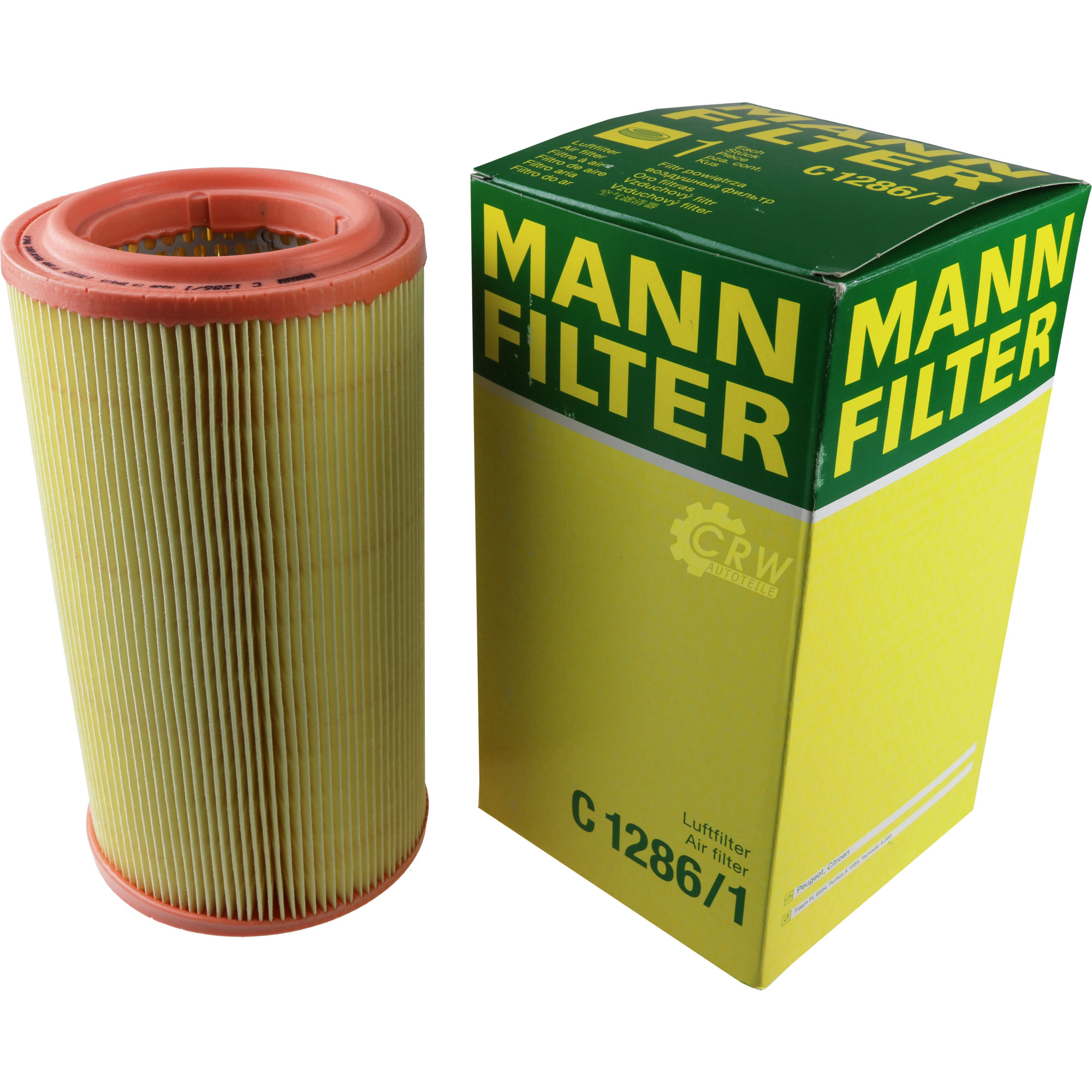MANN-FILTER Luftfilter für Citroën Berlingo Kasten M_ 1.9 D 70 MF 1.8 N1