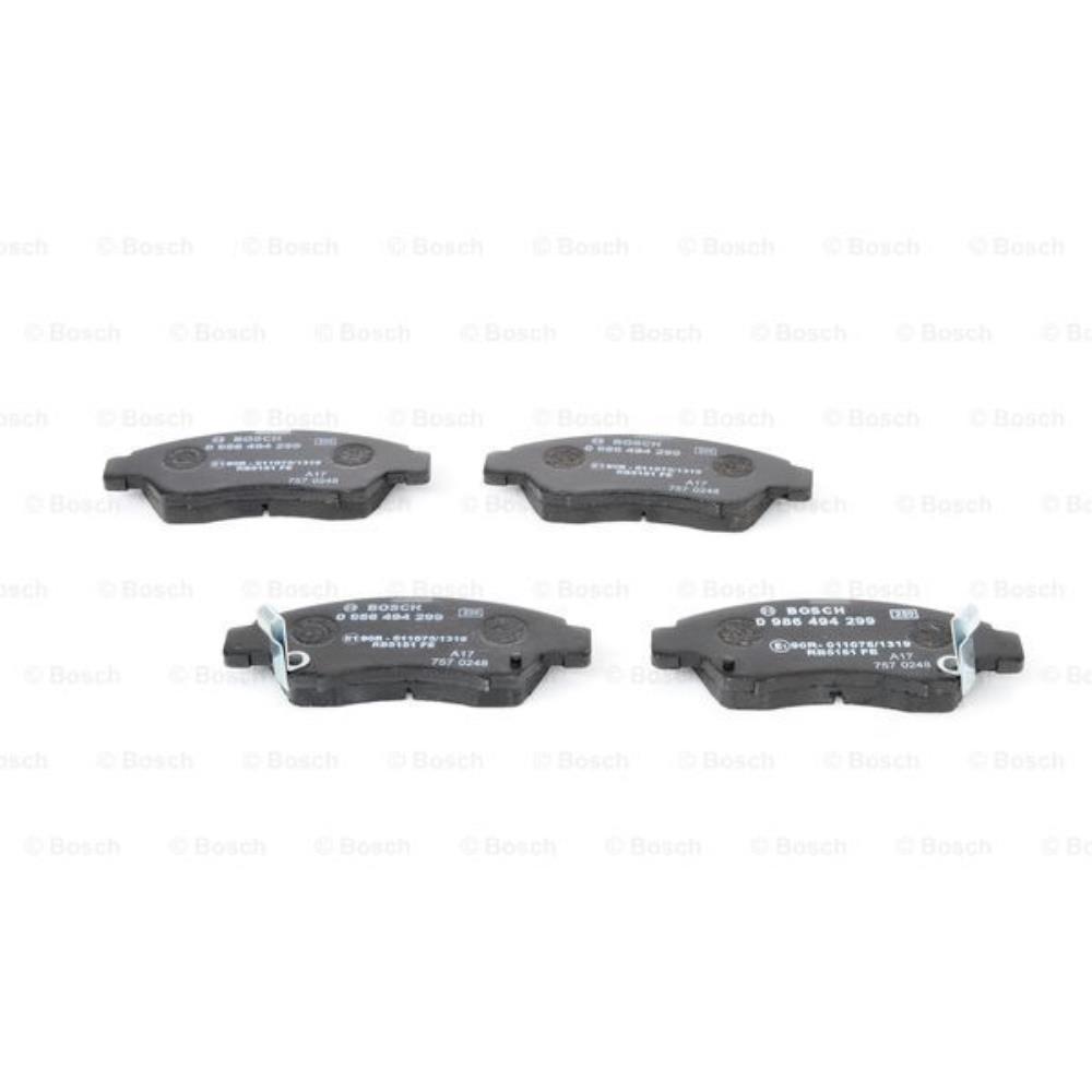 BOSCH Satz Bremsen Bremsbeläge + Bremsscheiben belüftet vorne für Honda Civic VI