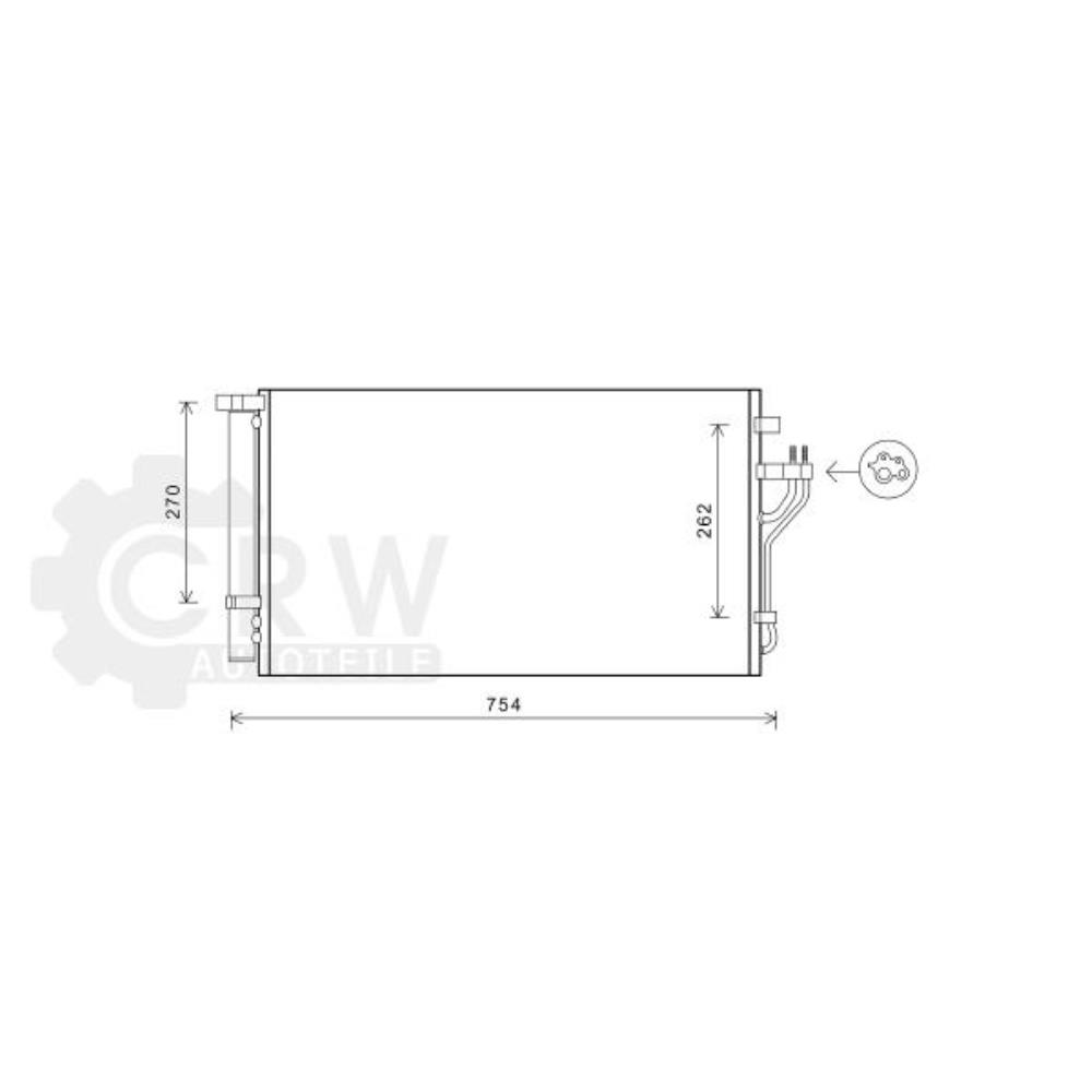 Kondensator Klimaanlage für Hyundai IX35 LM EL ELH KIA Sportage SL
